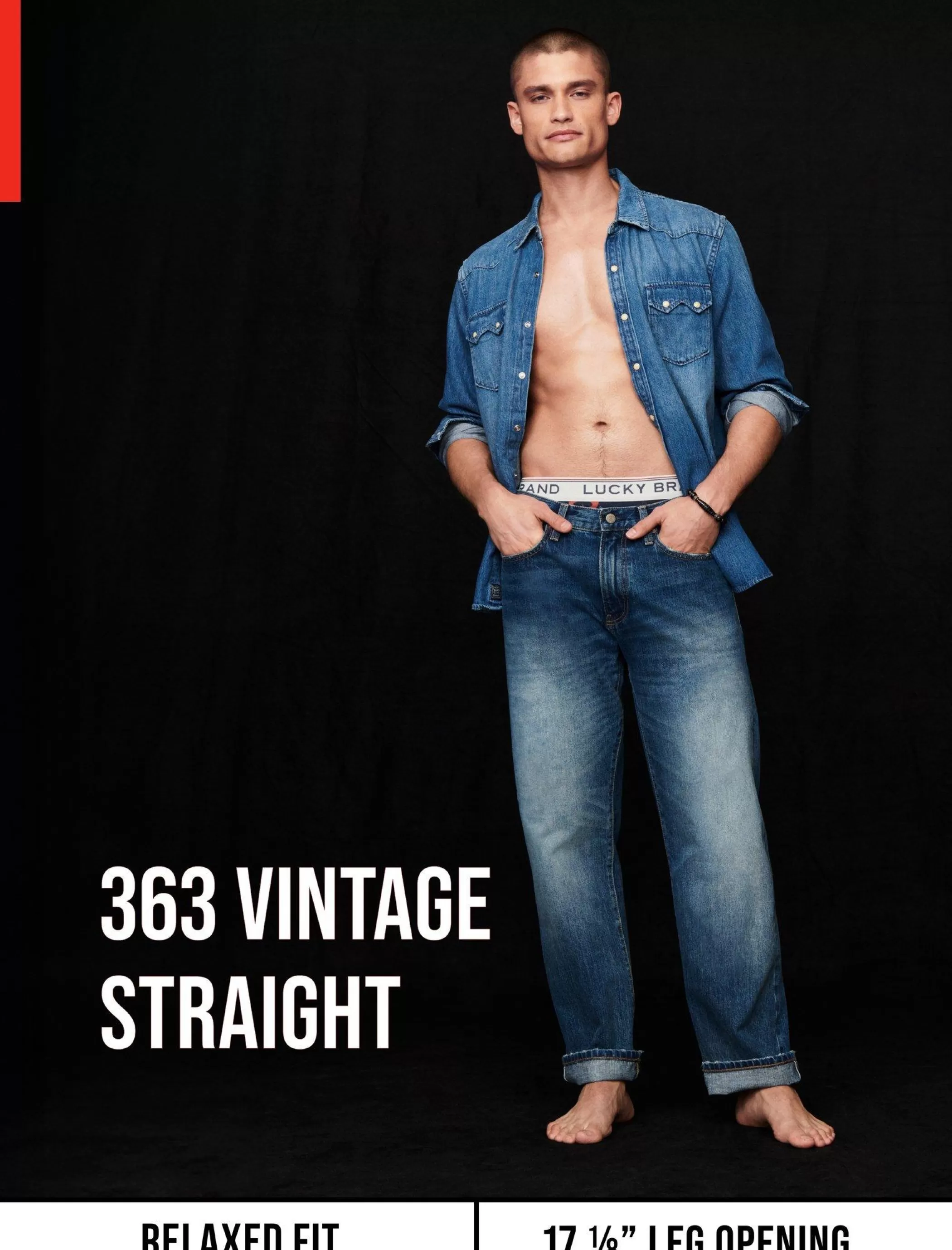 Lucky Brand Jeans | Straight*363 vintage straight advanced stretch jean black rinse