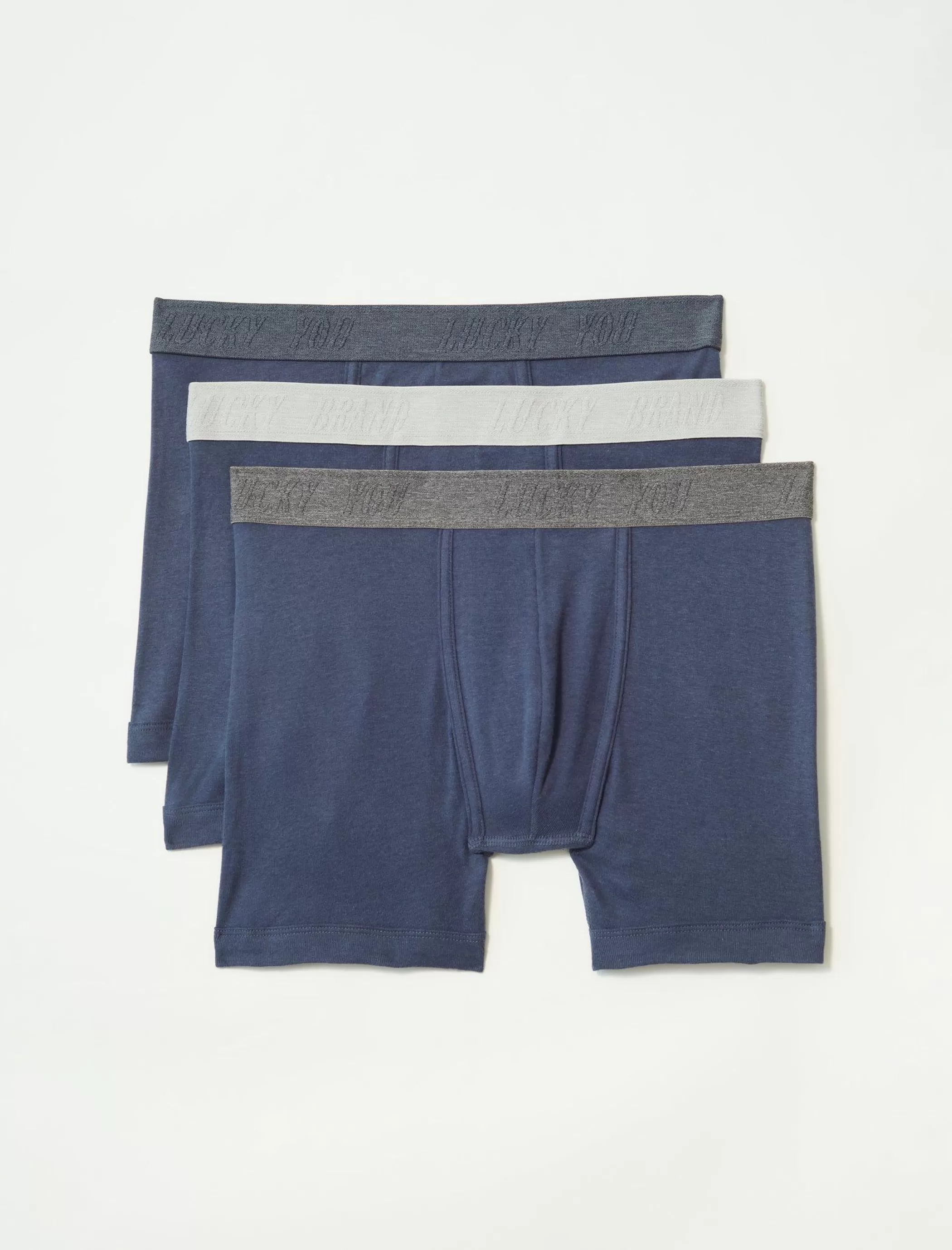 Lucky Brand Underwear & Sleepwear | Loungewear*3 pack cotton viscose boxer briefs dark blue