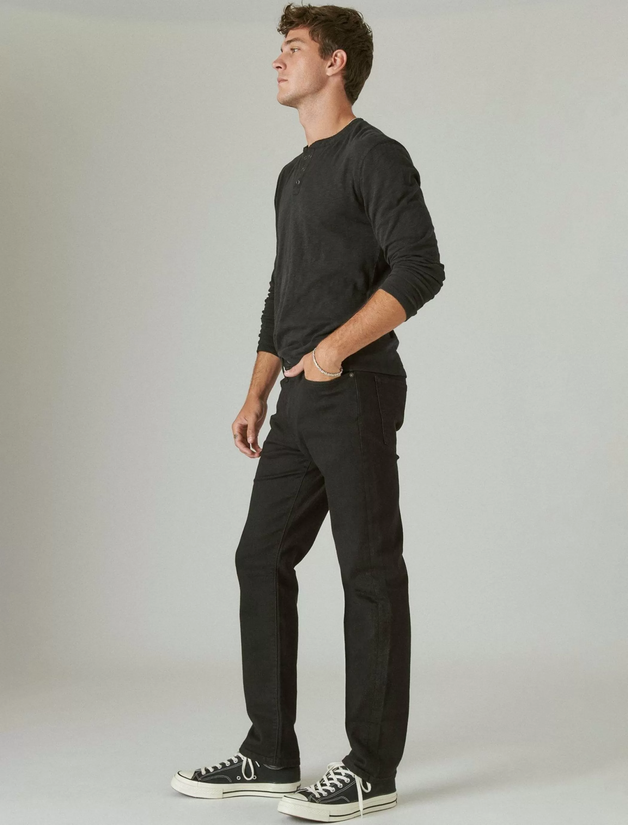 Lucky Brand Jeans | Straight | Athletic*410 athletic straight advanced stretch jean black rinse