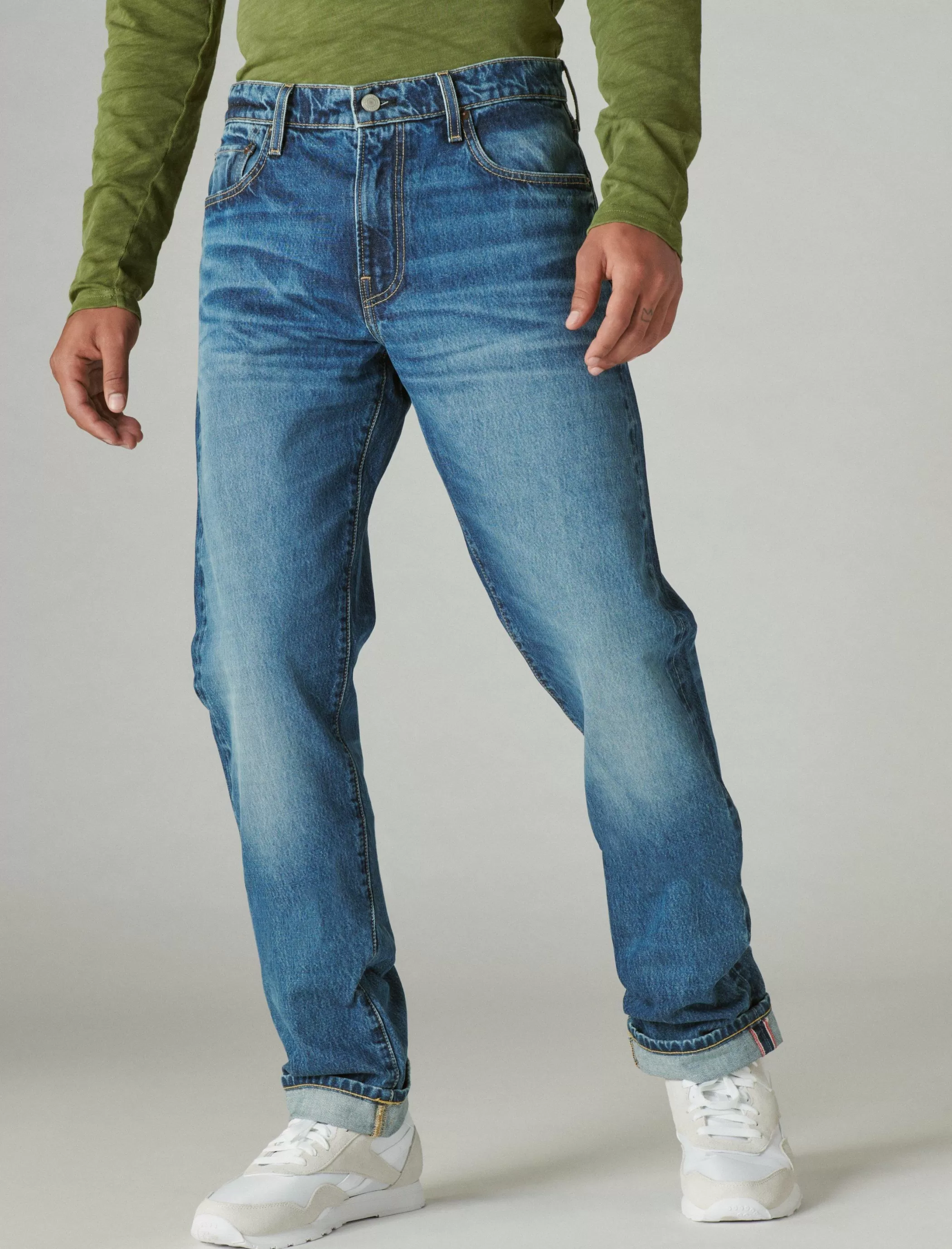 Lucky Brand Jeans | Straight*410 athletic straight made in the usa selvedge jean rowan