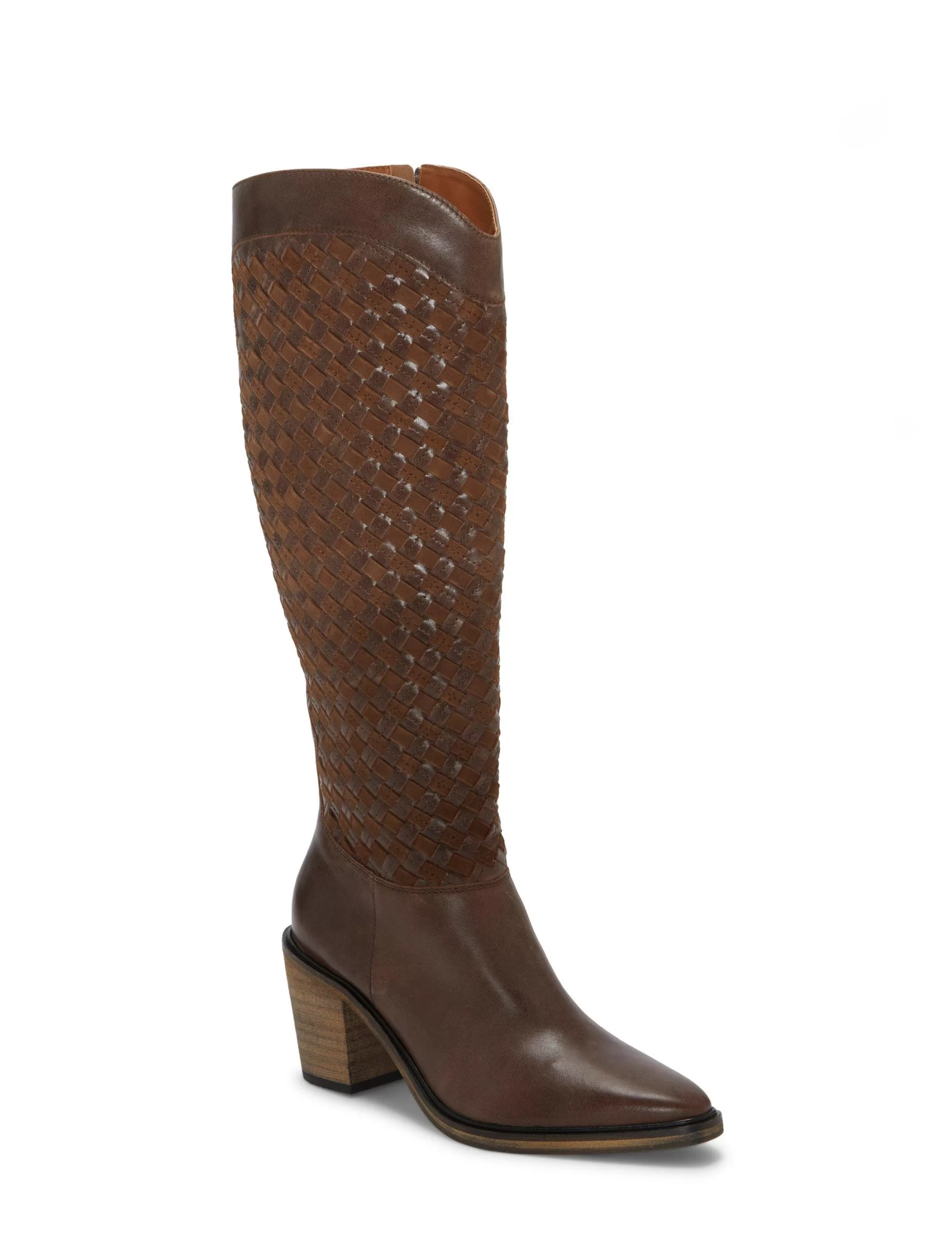 Lucky Brand Shoes*abeny cut-out knee-high boot dark brown