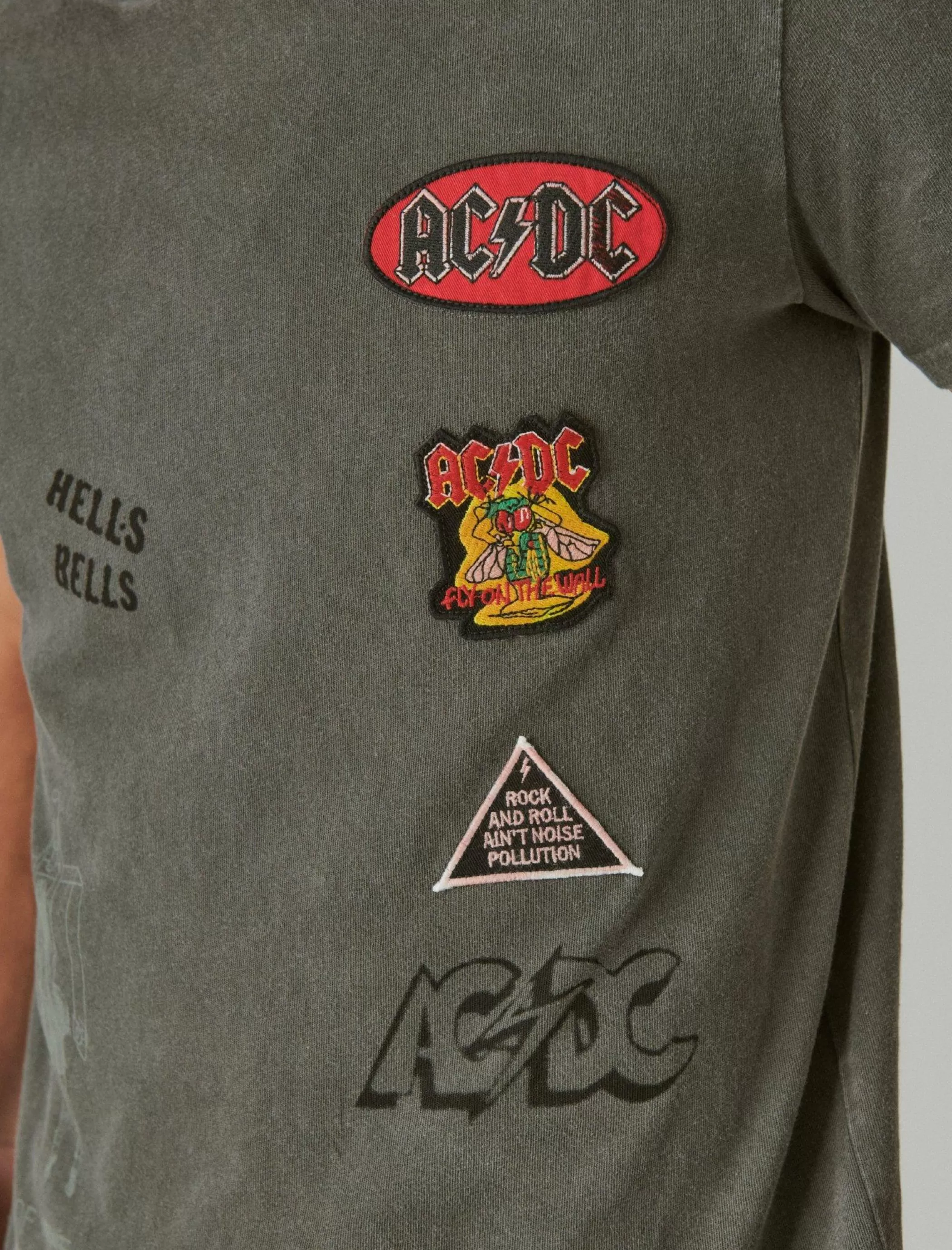 Lucky Brand Graphic Tees*acdc patch raven