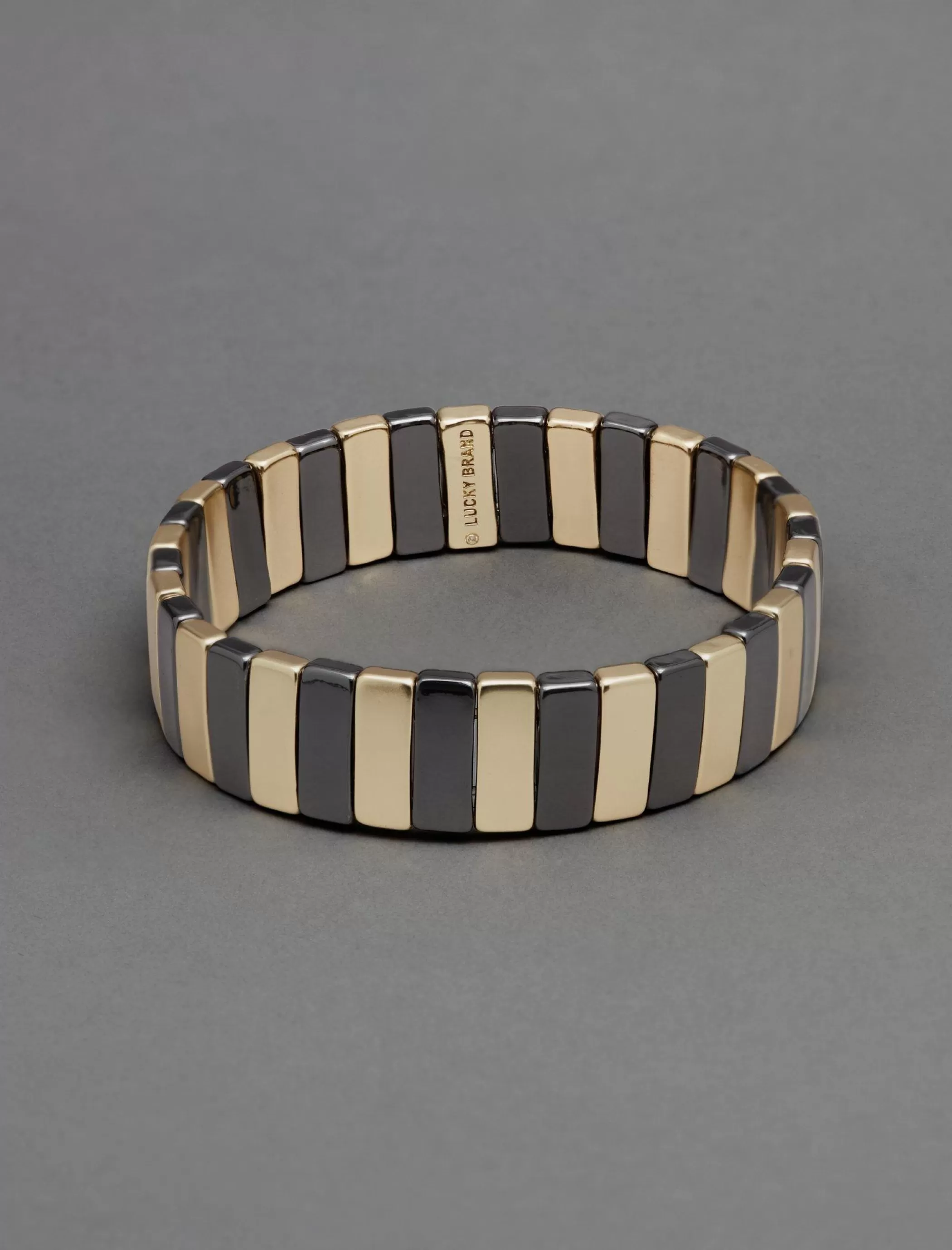 Lucky Brand Jewelry*bar stretch bracelet two tone