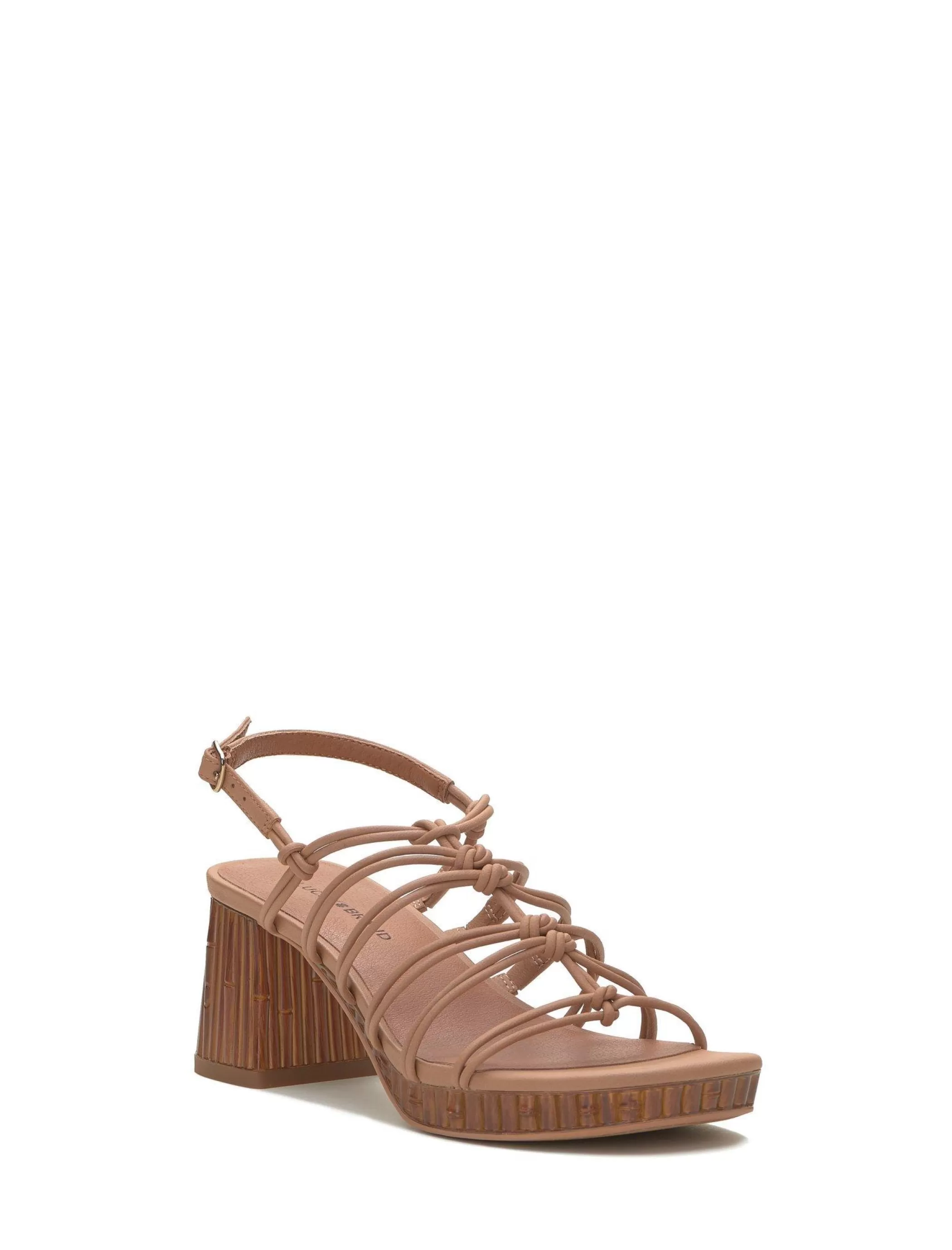 Lucky Brand Shoes*bassie strappy block heel light brown