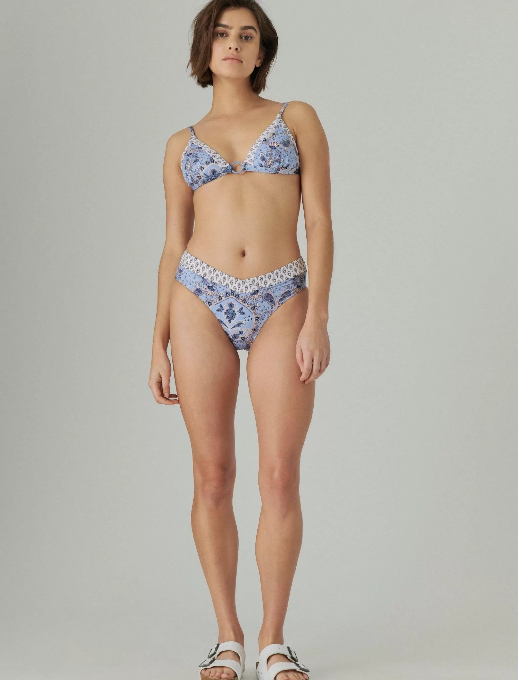 Lucky Brand Swim*border printed bottom multi