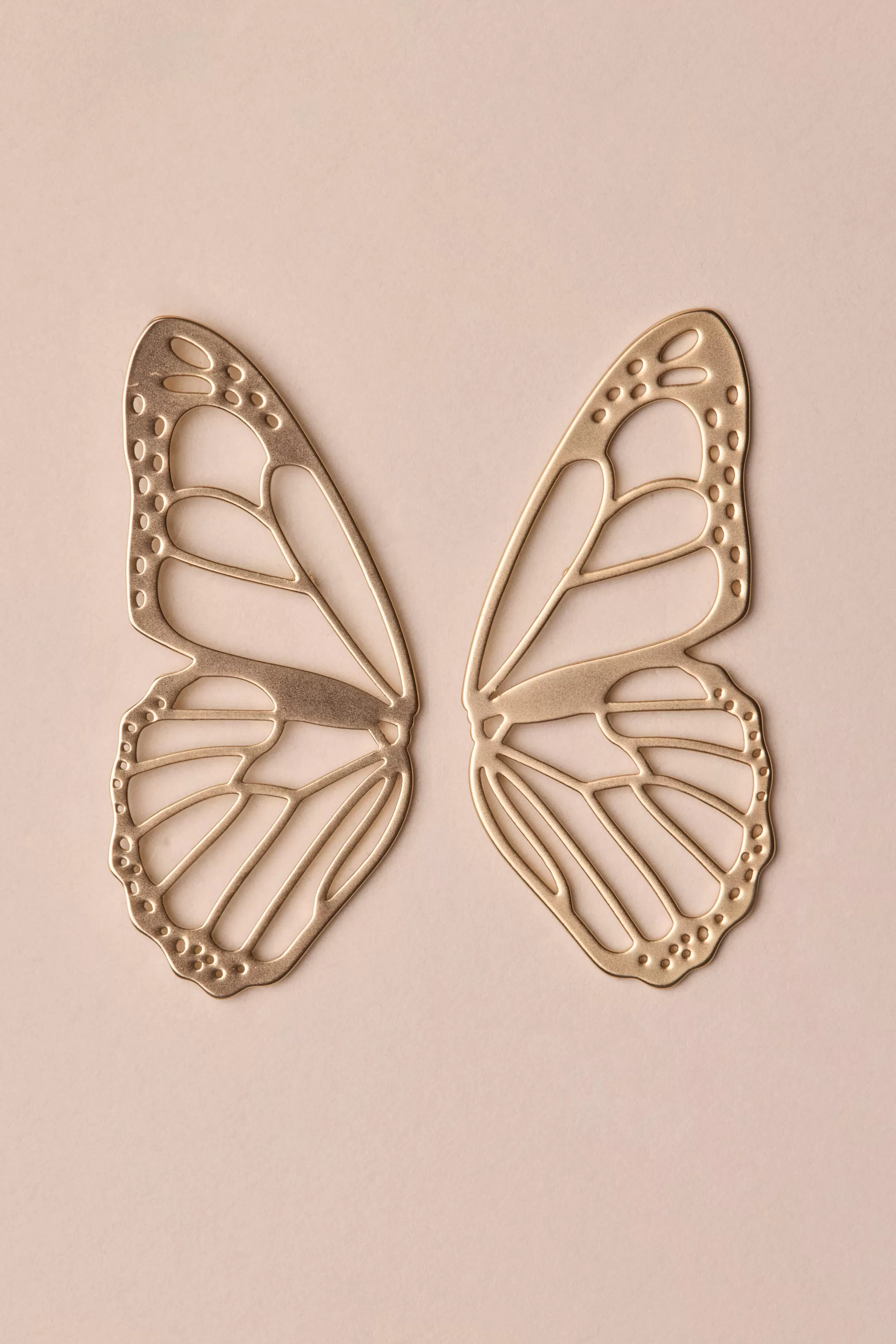 Lucky Brand Jewelry*butterfly wing earring gold