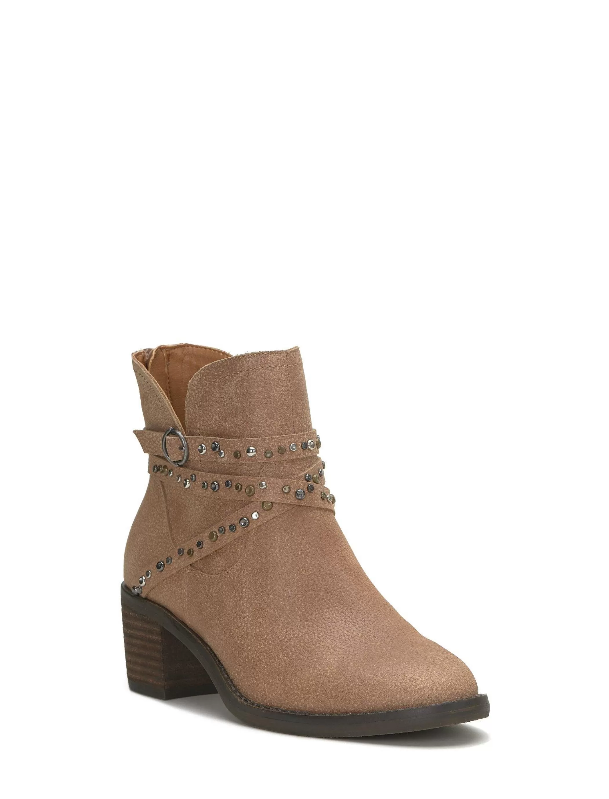 Lucky Brand Shoes*callam studded strap bootie medium dark beige