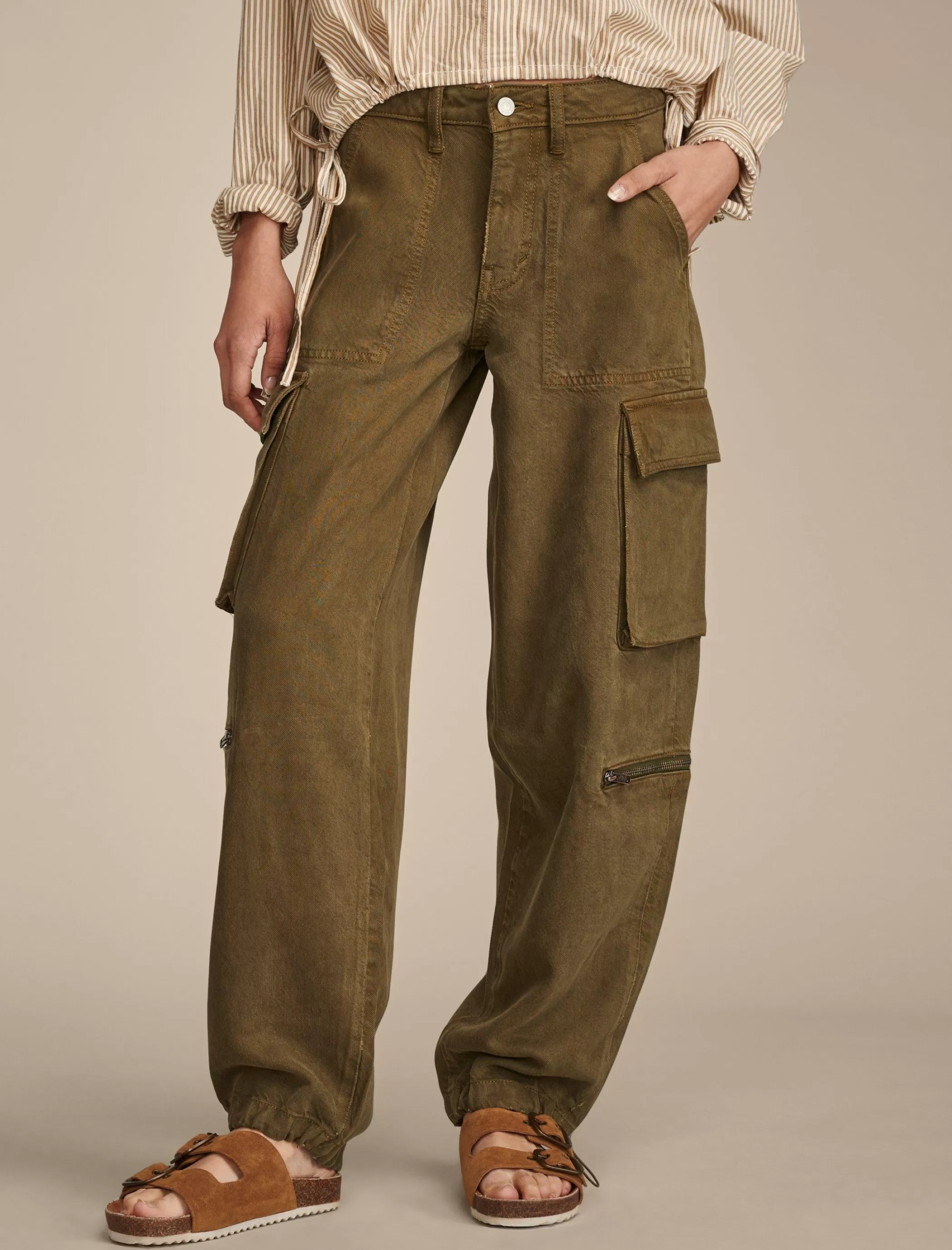 Lucky Brand Pants | Jeans*cargo denim jean dark olive