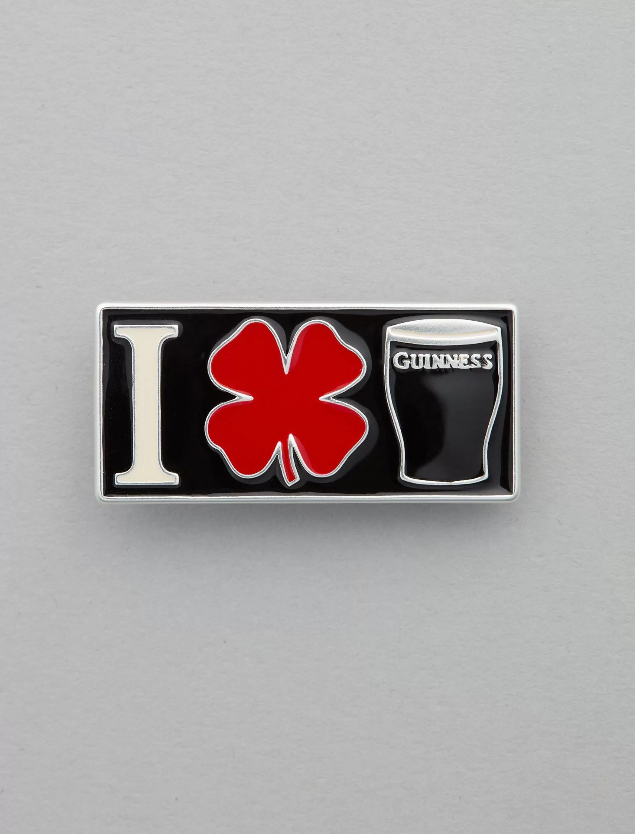 Lucky Brand Jewelry*clover guinness pint pin silver