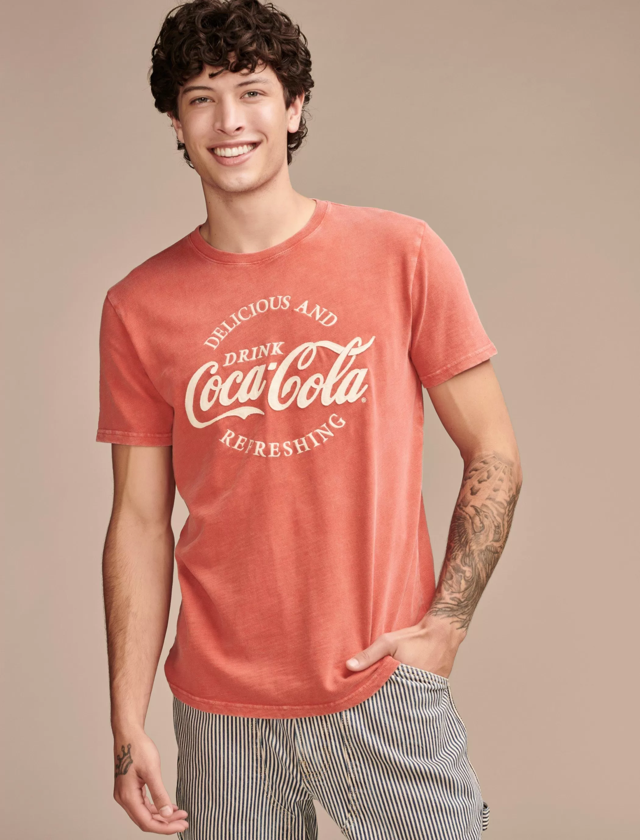 Lucky Brand Graphic Tees*coca-cola molten lava