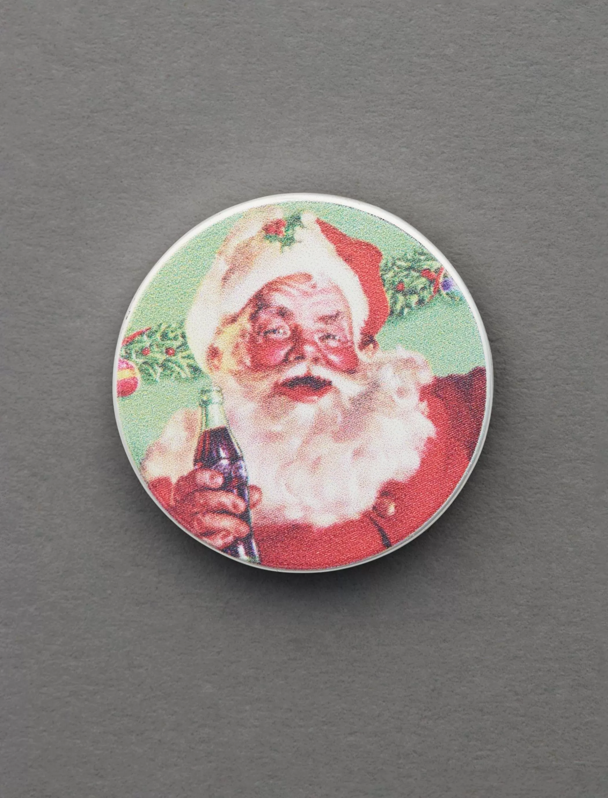 Lucky Brand Jewelry*coca-cola santa pin silver