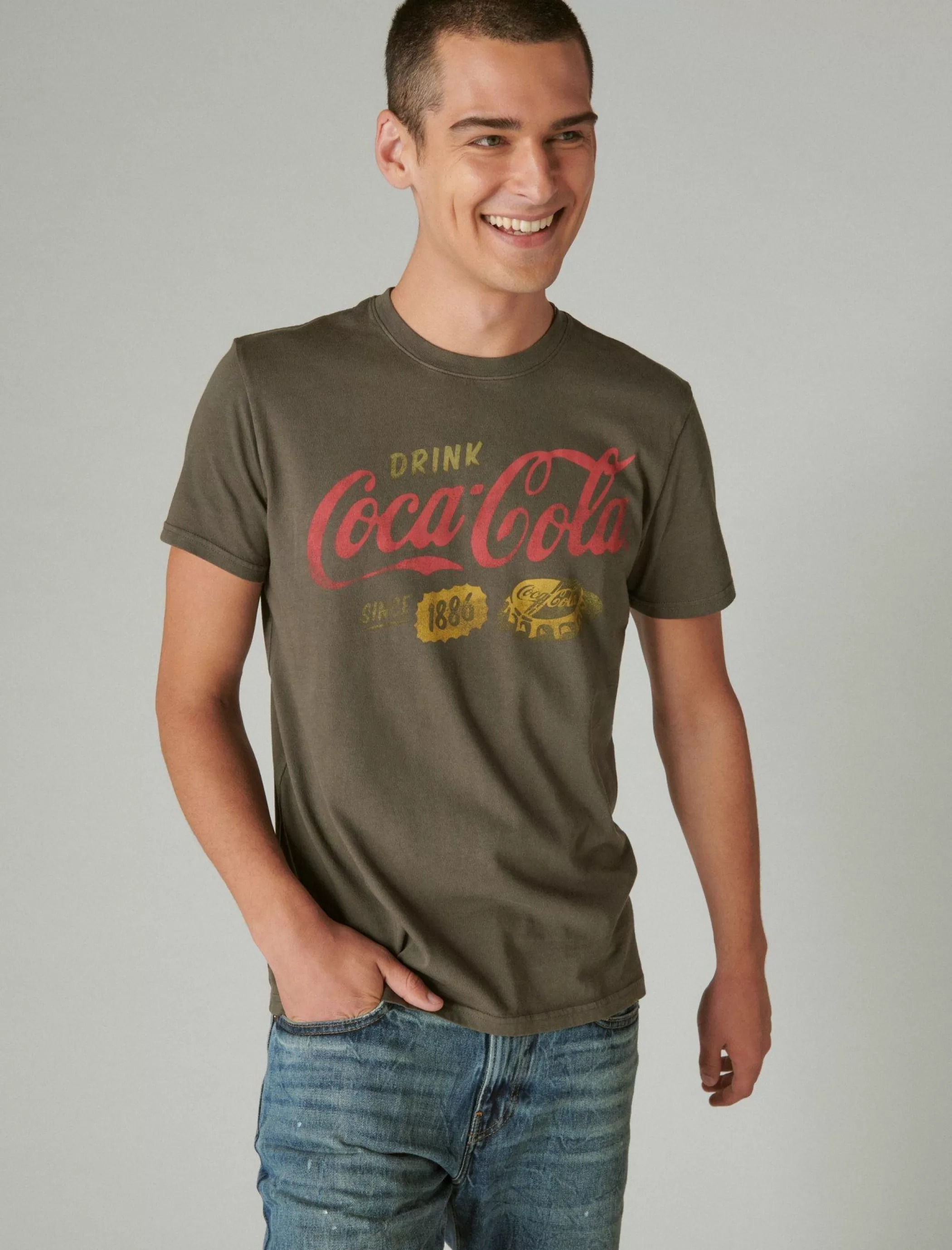 Lucky Brand Graphic Tees*coke ice cold tee beluga