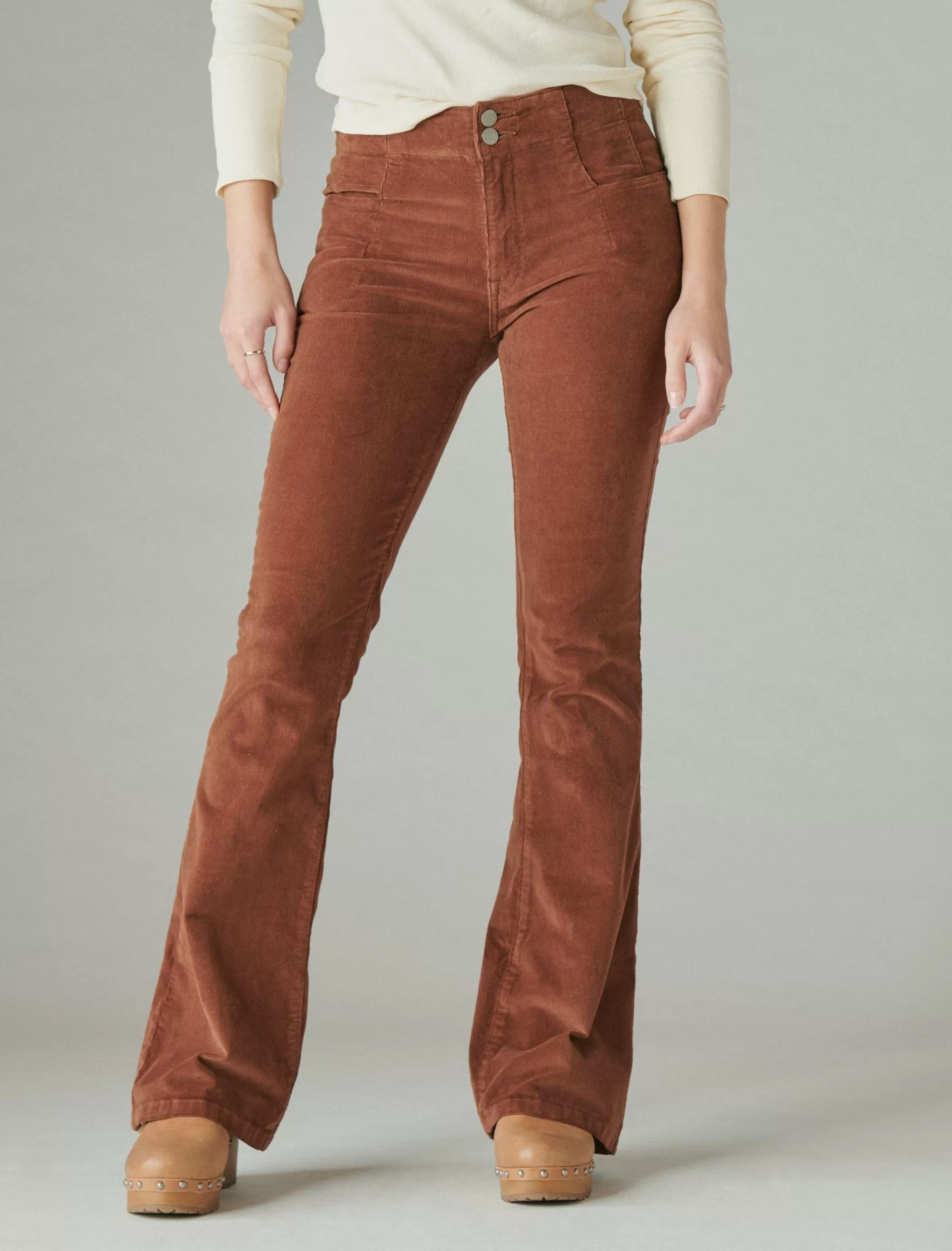 Lucky Brand Jeans | Flare*corduroy high rise stevie flare hot cocoa