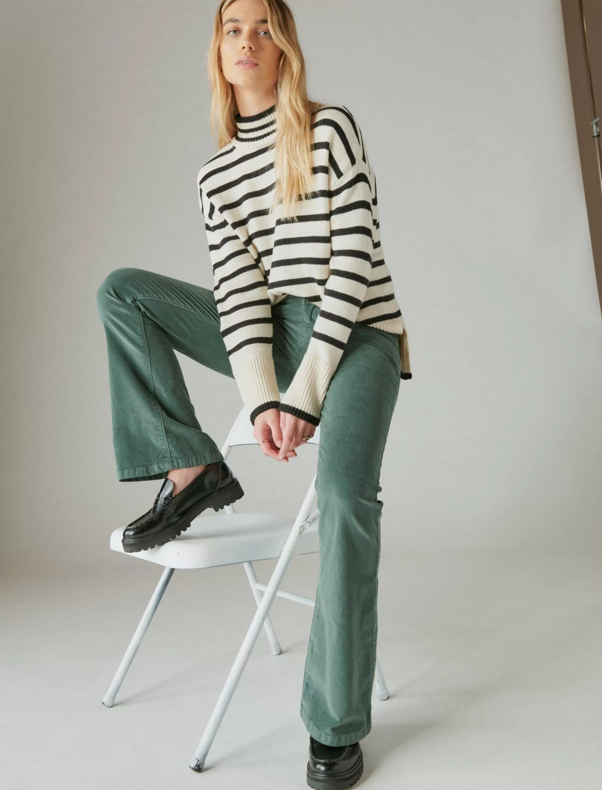 Lucky Brand Jeans | Flare*corduroy high rise stevie flare fairytale green