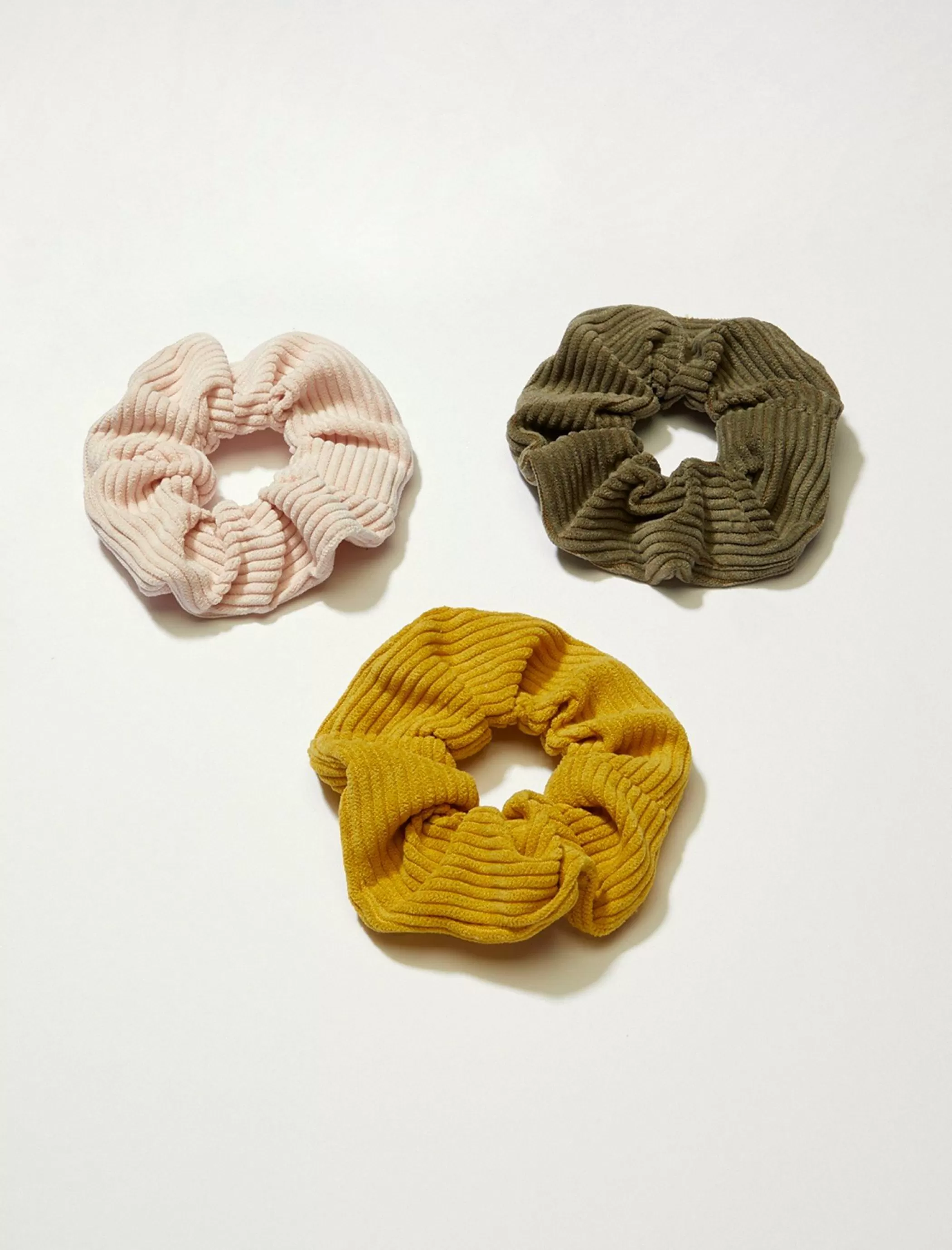 Lucky Brand Hair Accessories*corduroy scrunchie set multi