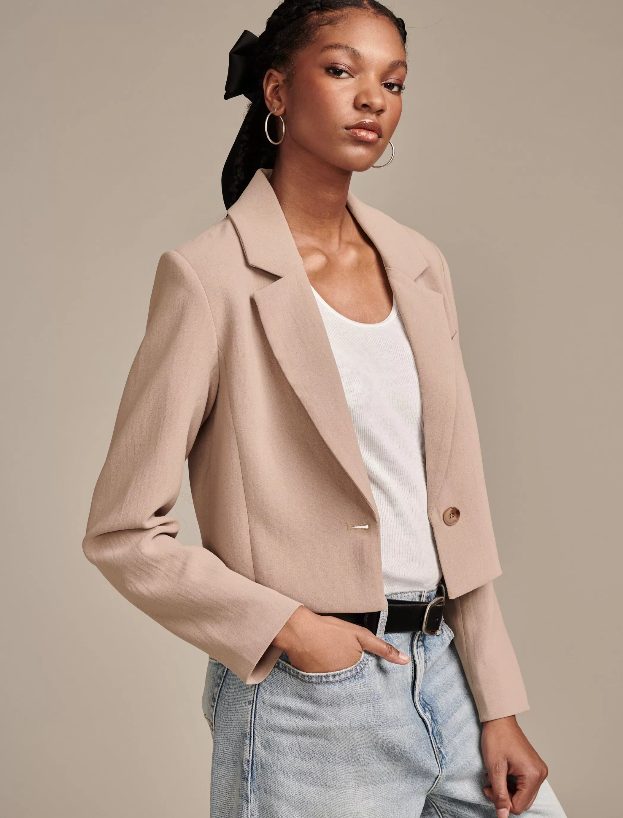 Lucky Brand Jackets & Outerwear*cropped blazer dune