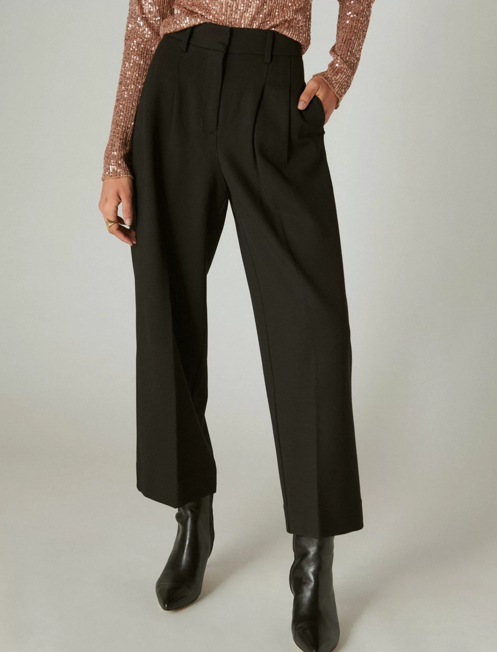 Lucky Brand Pants*cropped ponte pant deep black