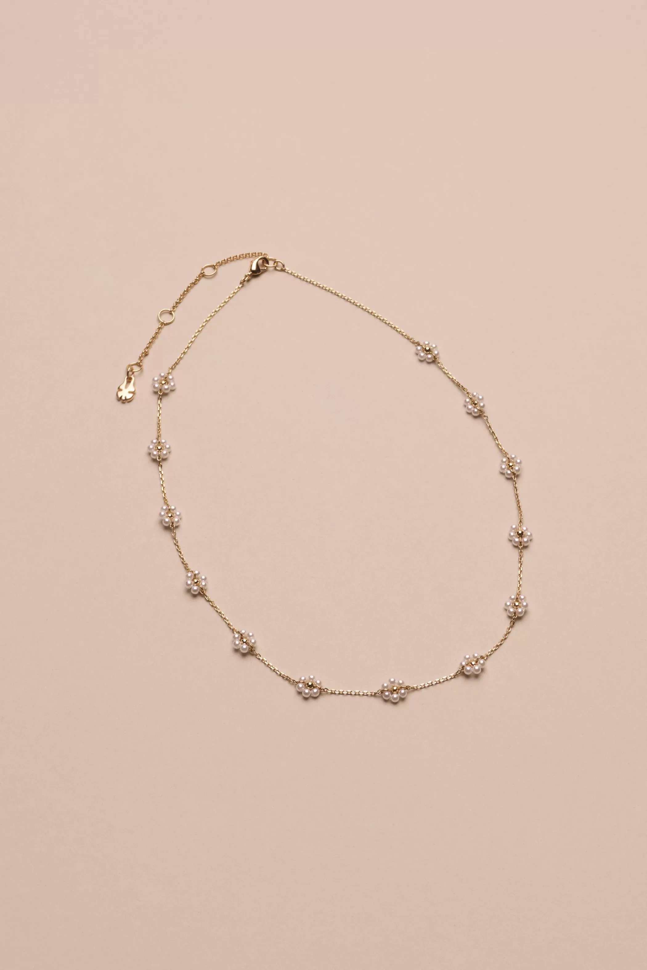 Lucky Brand Jewelry*daisy pearl chain necklace gold