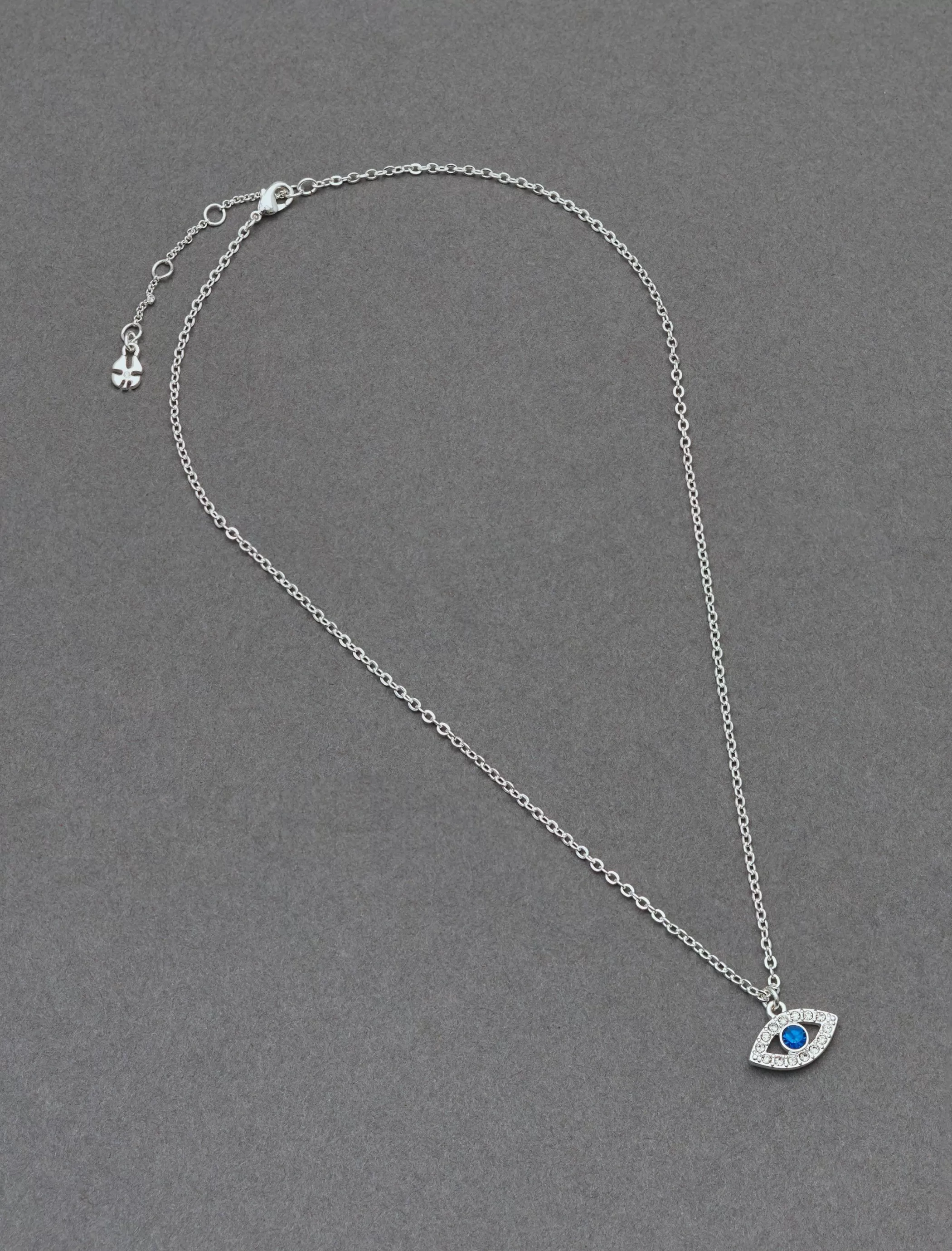 Lucky Brand Jewelry*delicate evil eye pendant silver