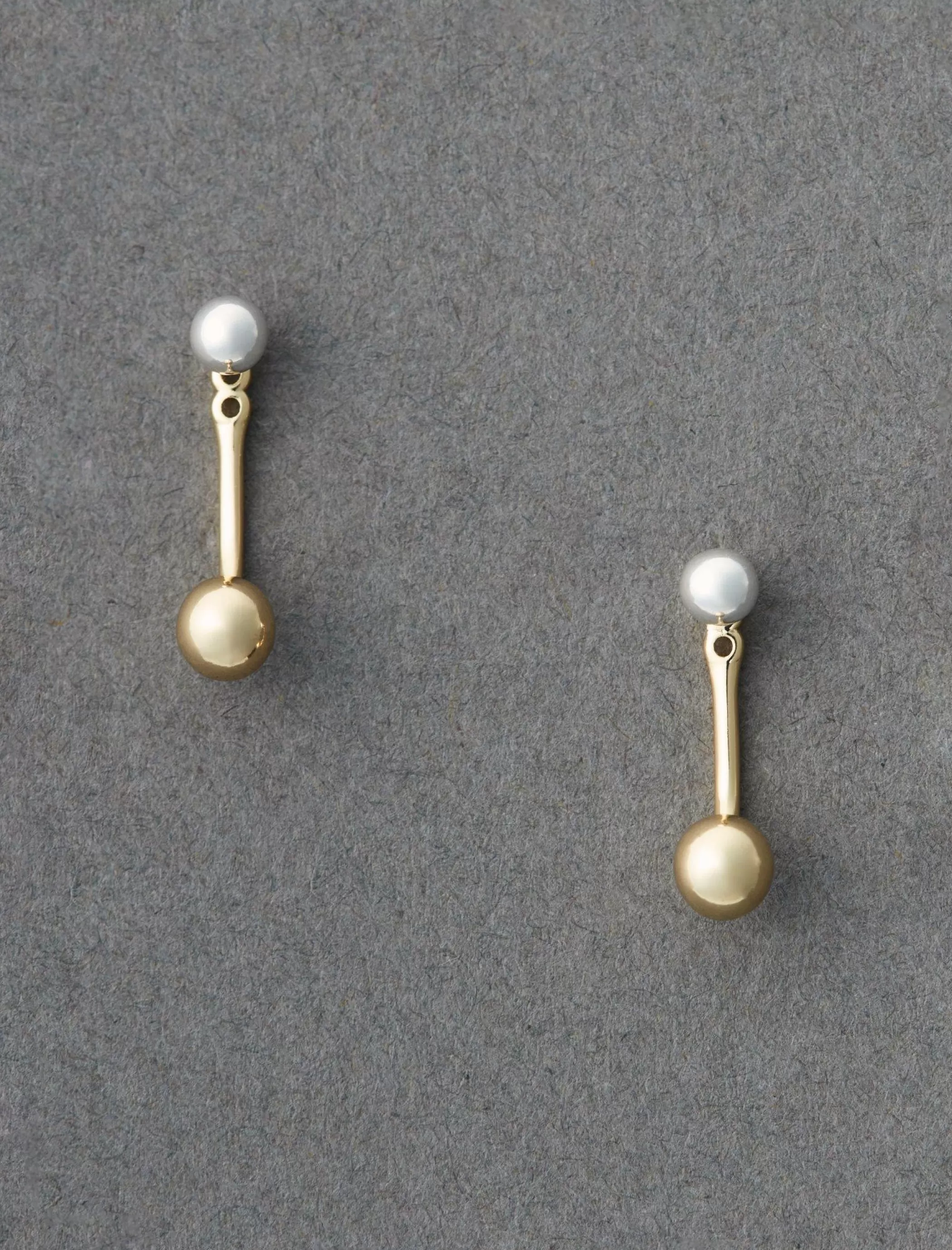 Lucky Brand Jewelry*drop back earring two tone