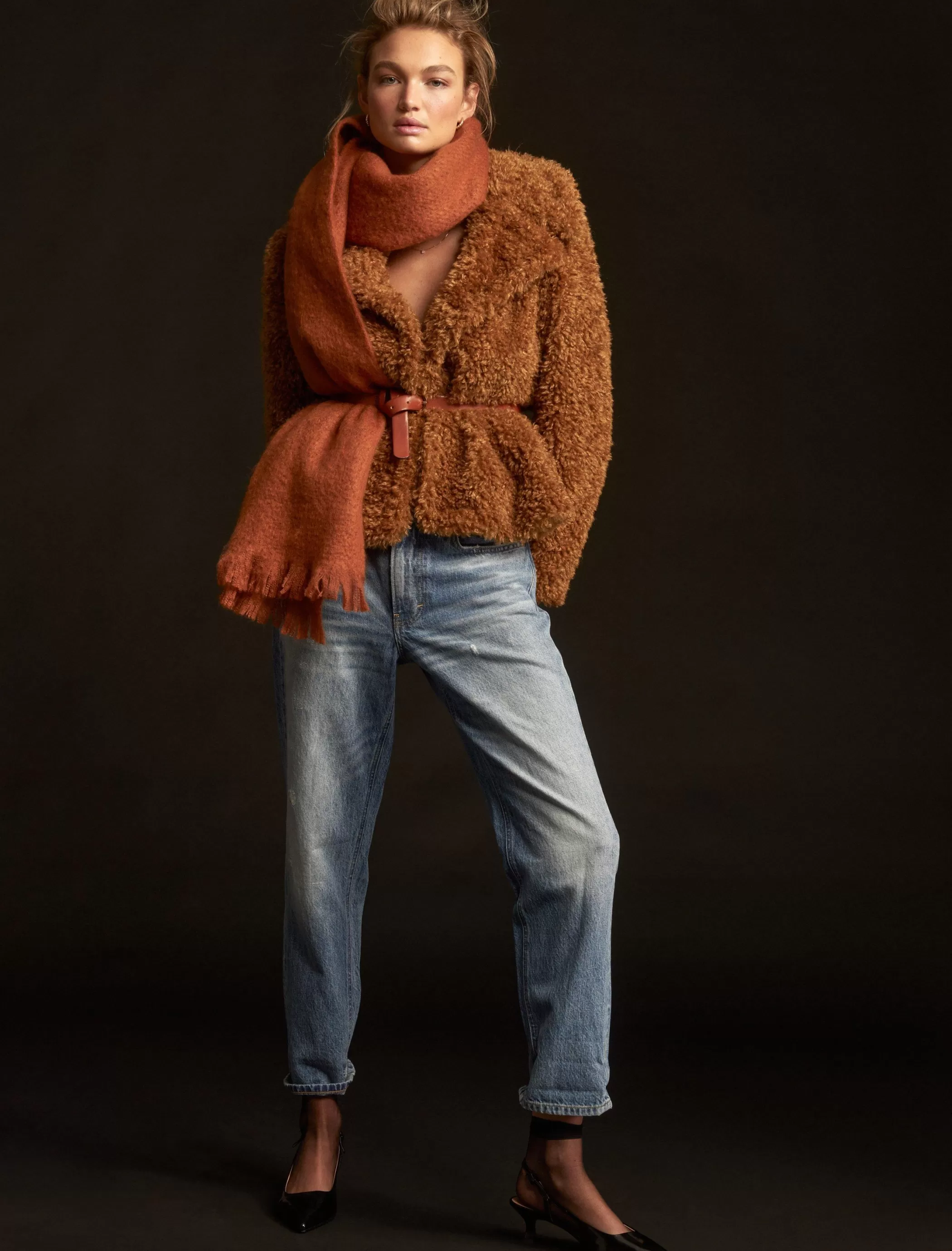 Lucky Brand Jackets & Outerwear*faux teddy coat toffee