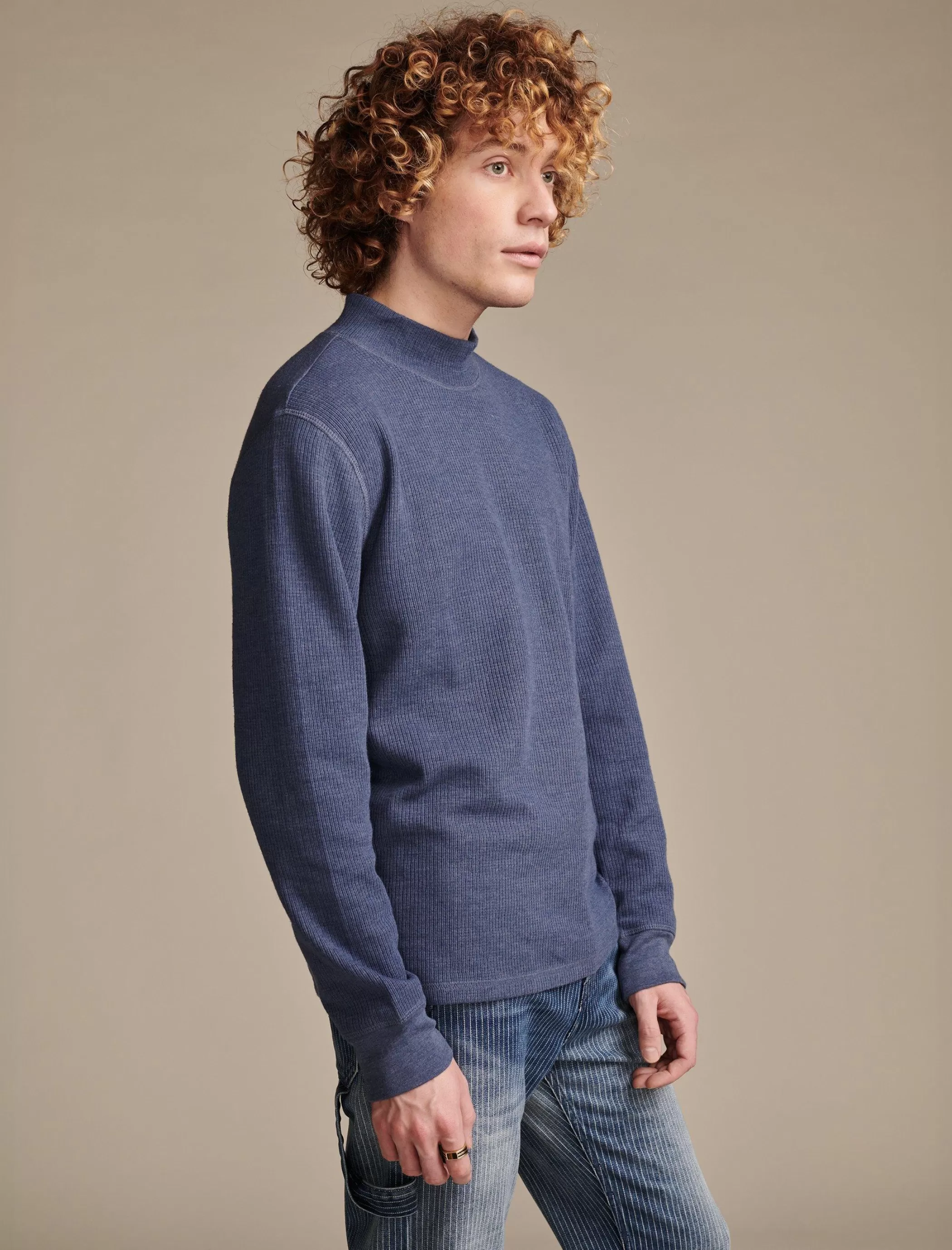 Lucky Brand Sweaters | Shirts & Tops*french rib long sleeve mock neck navy