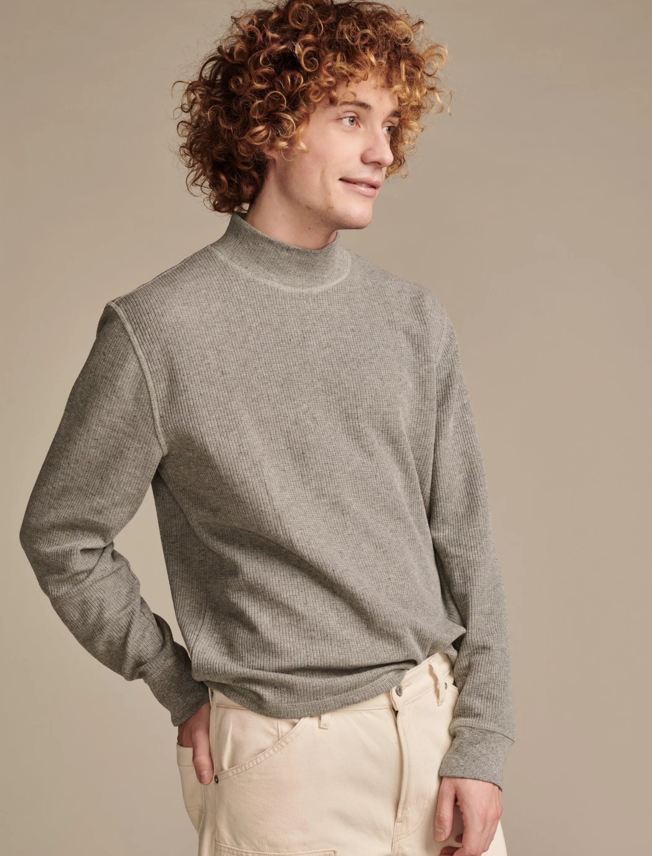 Lucky Brand Sweaters | Shirts & Tops*french rib long sleeve mock neck heather grey