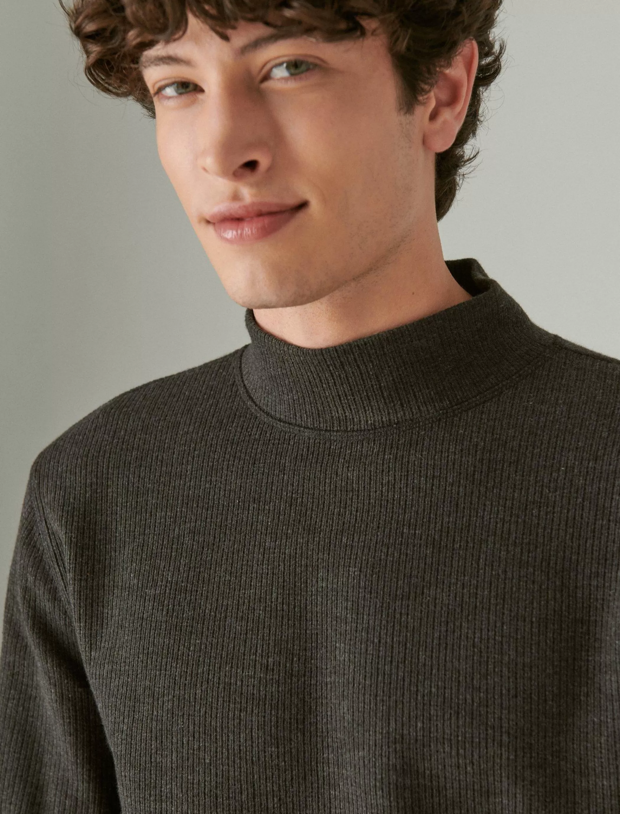 Lucky Brand Sweaters | Shirts & Tops*french rib long sleeve mock neck charcoal