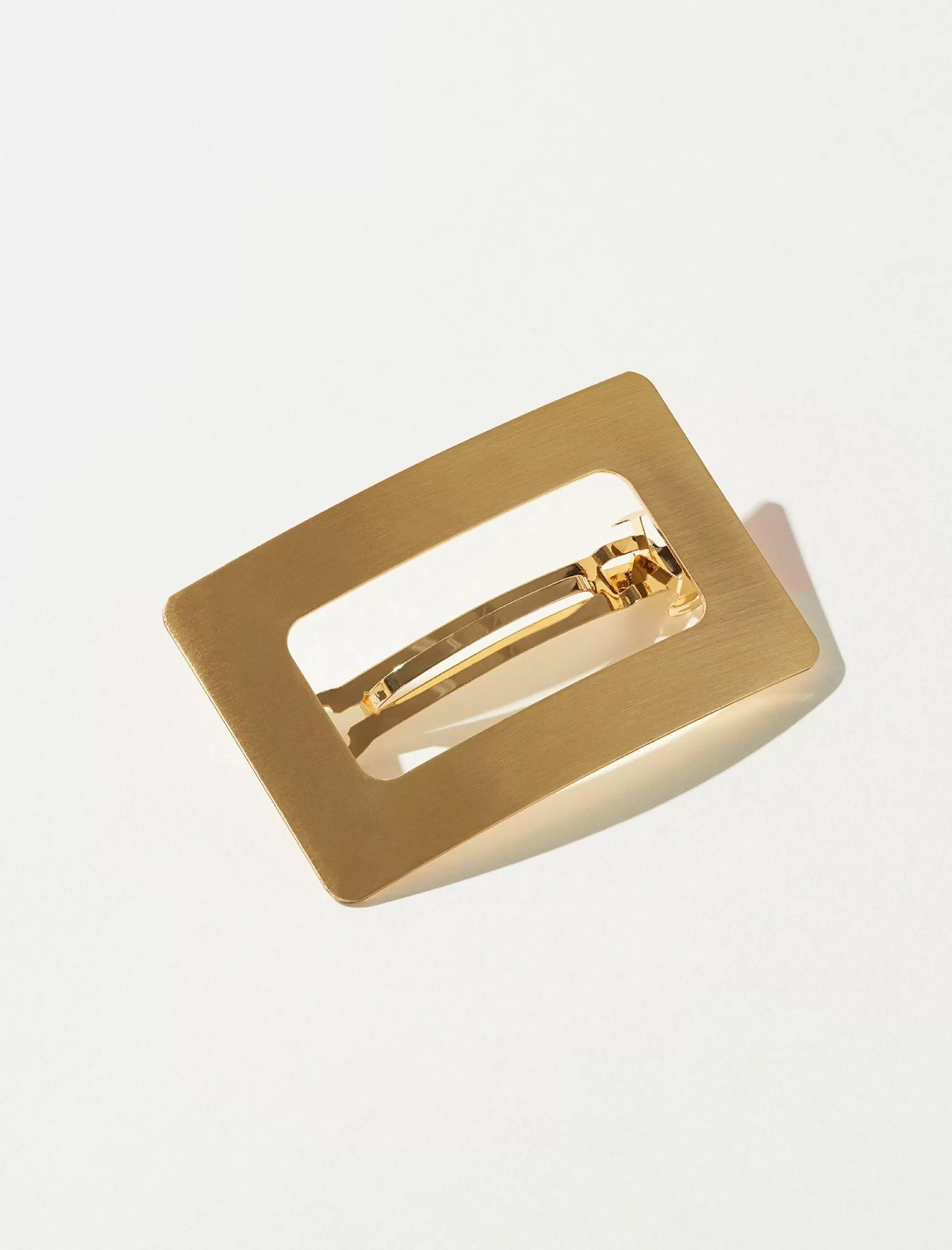 Lucky Brand Hair Accessories* rectangle barrette gold