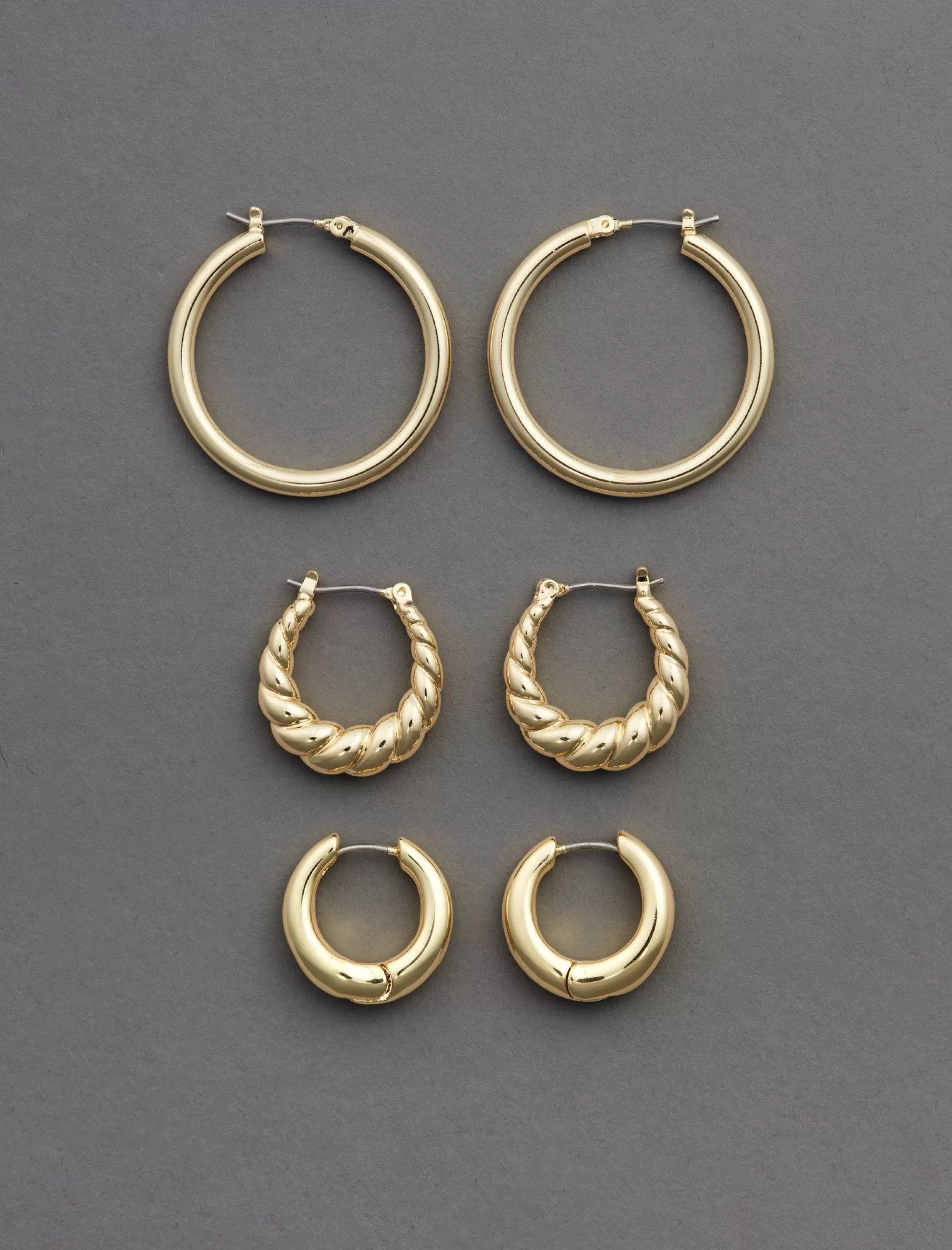 Lucky Brand Jewelry* trio hoop set gold