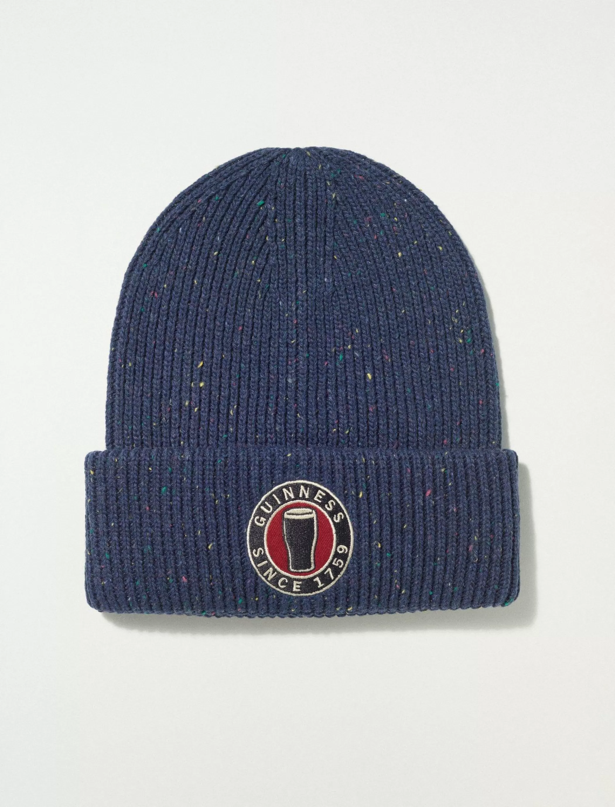 Lucky Brand Hats*guinness drink glass patch beanie pageant blue