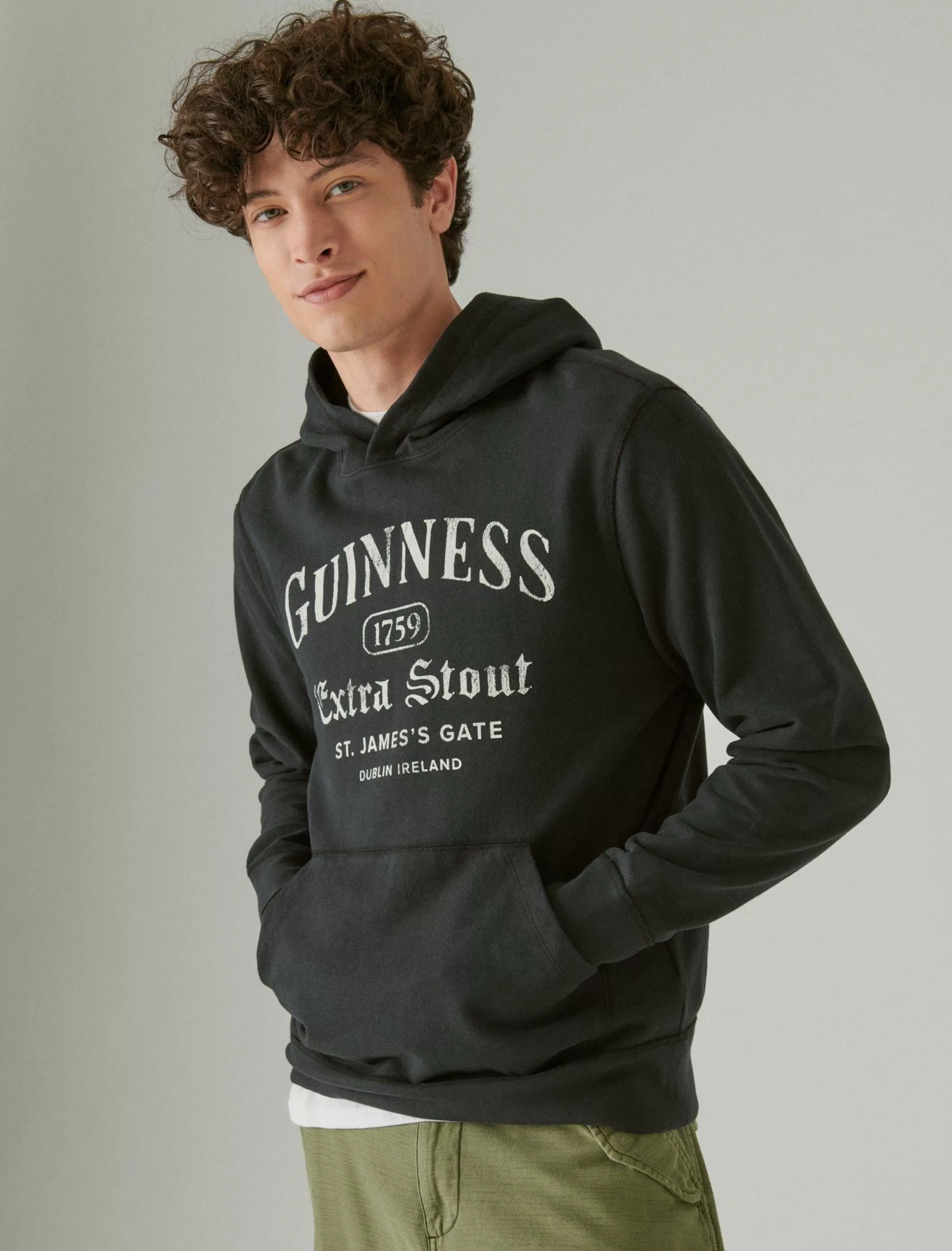 Lucky Brand Activewear*guinness hoodie jet black