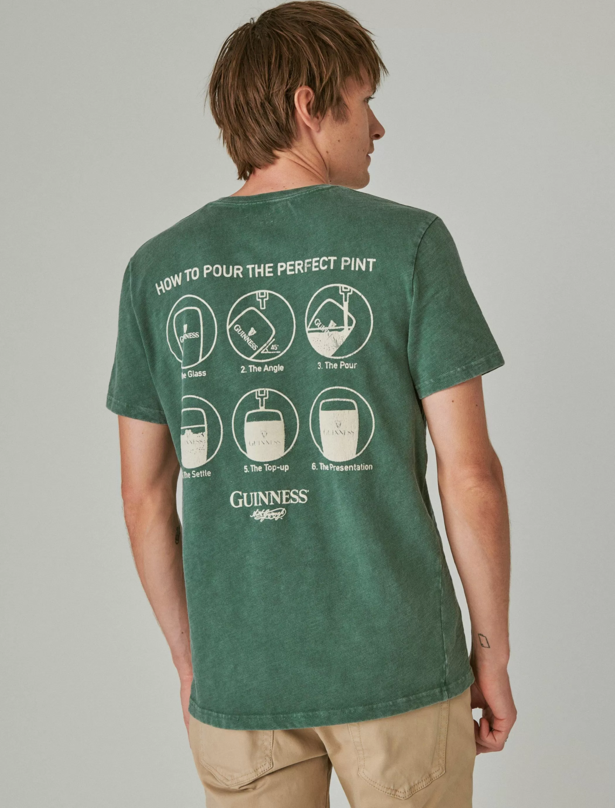 Lucky Brand Graphic Tees*guinness tee trekking green