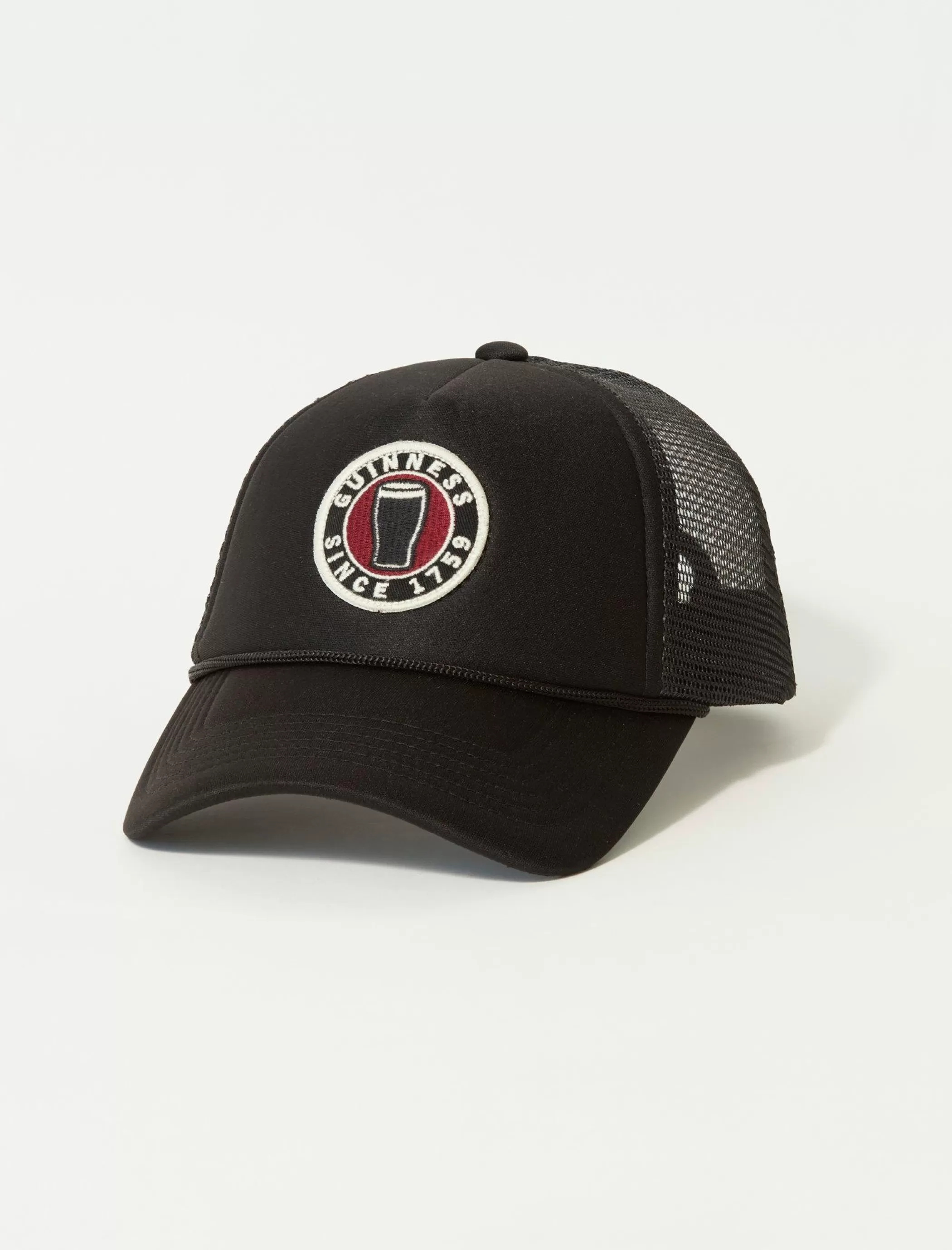 Lucky Brand Hats*guinness pint trucker hat black