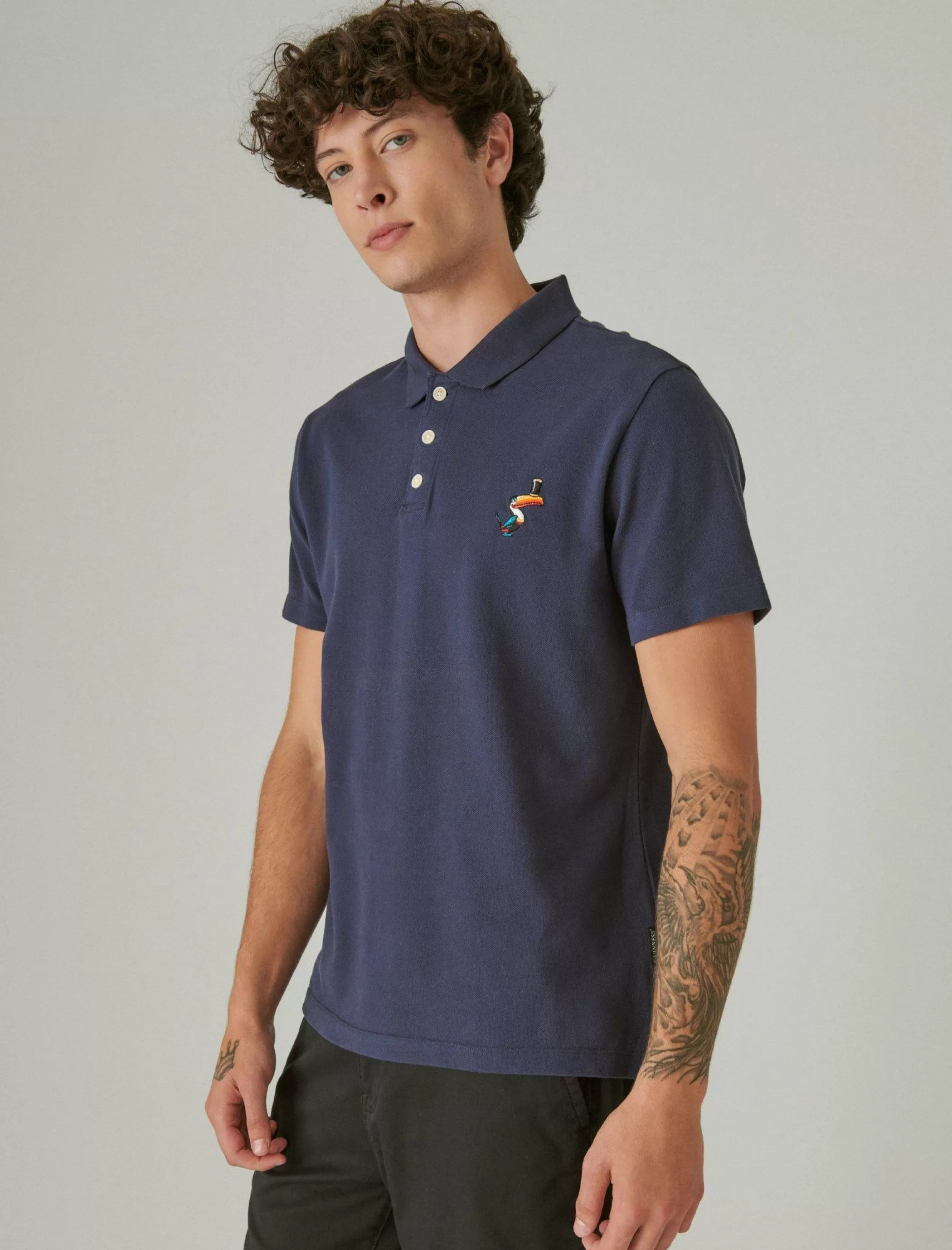 Lucky Brand Shirts & Tops*guinness polo black iris