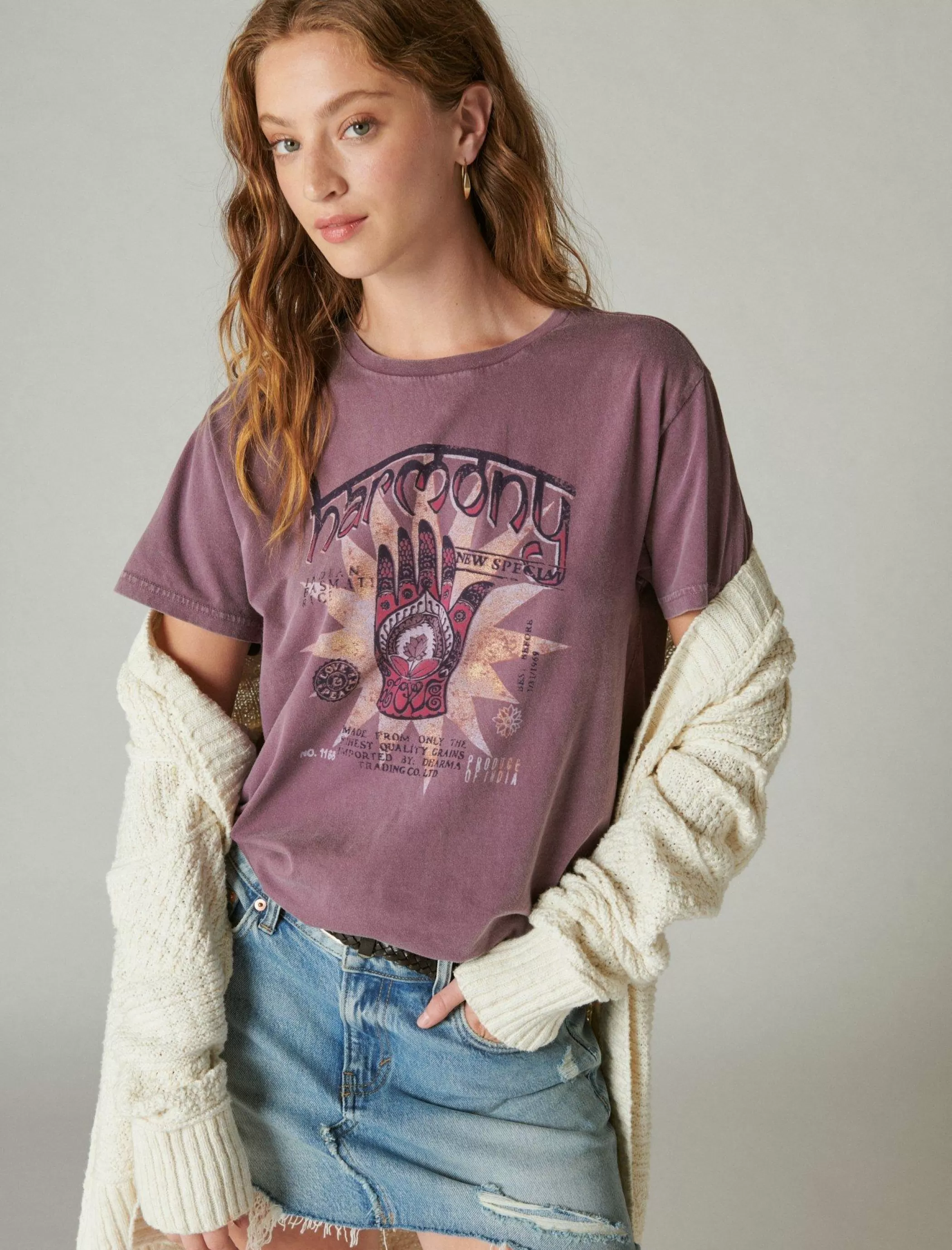 Lucky Brand Graphic Tees*harmony hamsa berry conserve