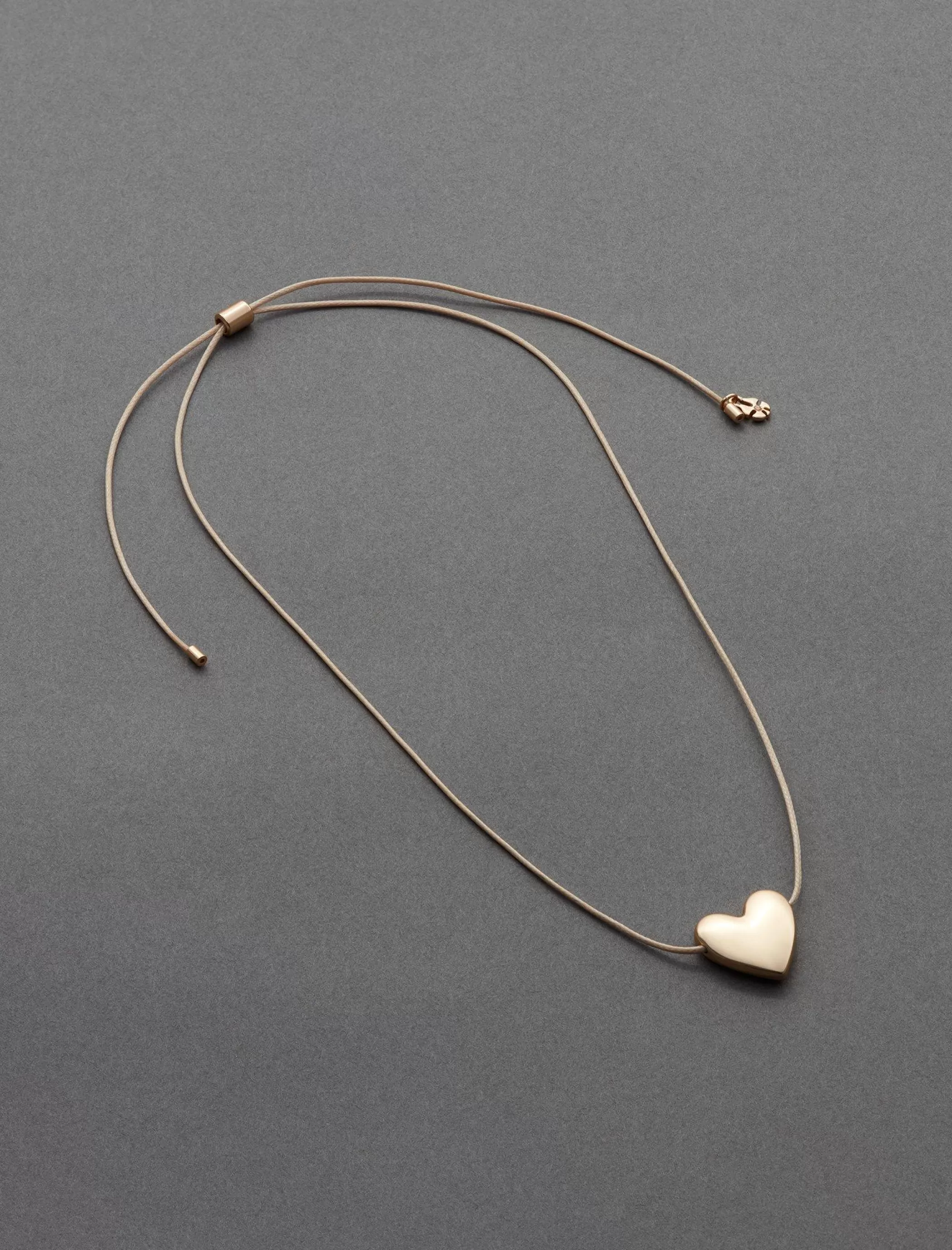 Lucky Brand Jewelry*heart collar necklace gold