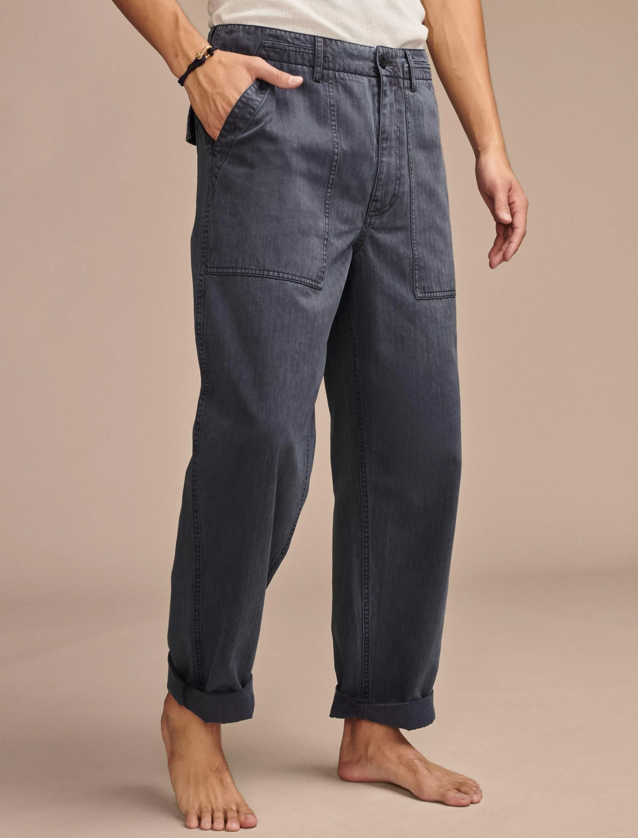 Lucky Brand Pants*herringbone utility pant parisian night