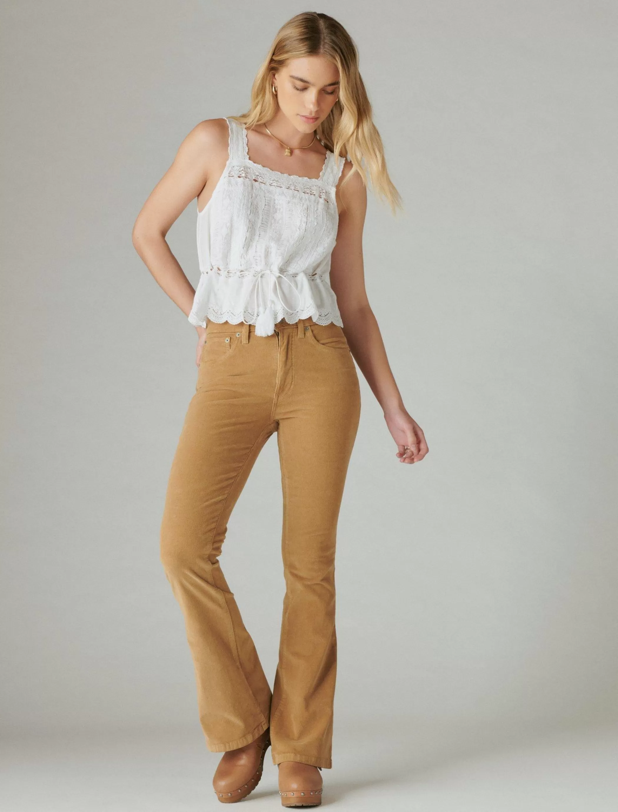 Lucky Brand Jeans | Flare*high rise corduroy stevie flare cider