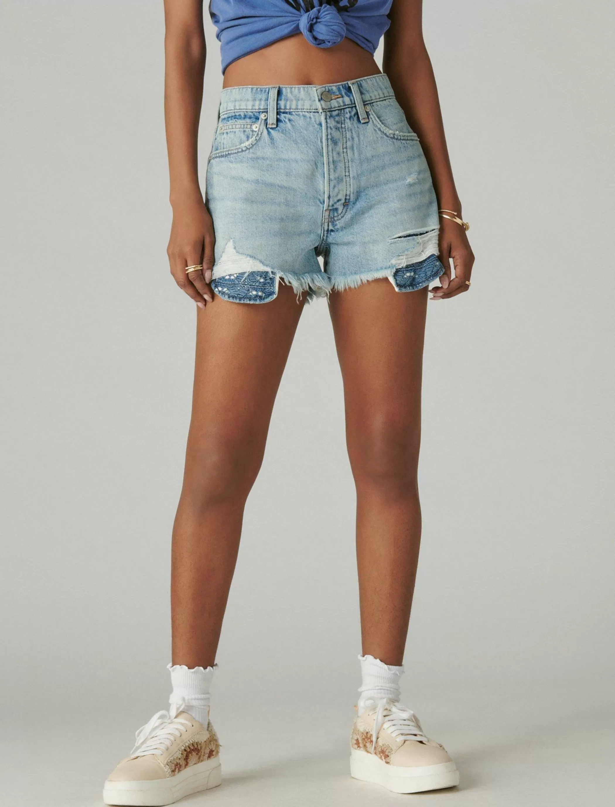 Lucky Brand Shorts*high rise mom short sunbeam