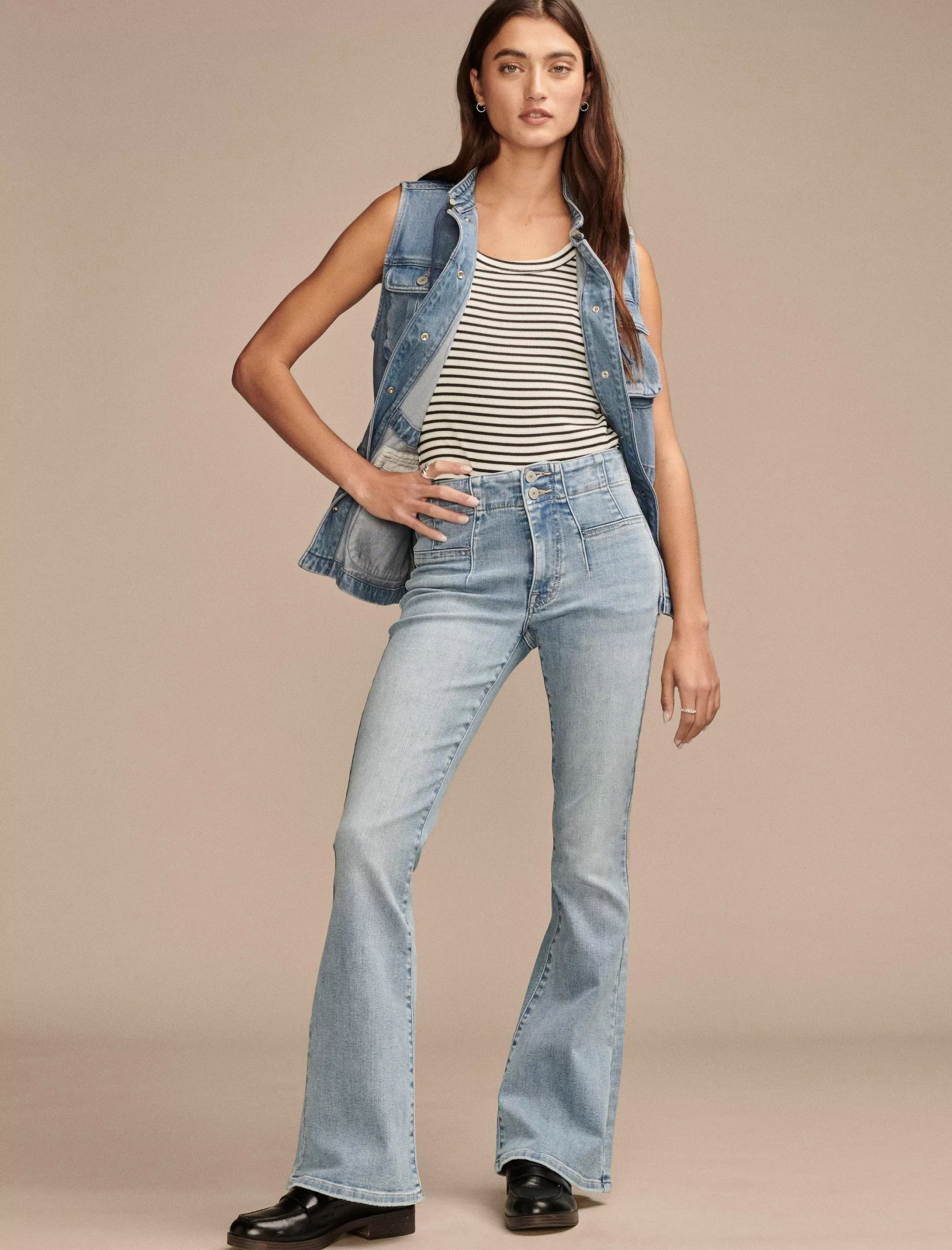 Lucky Brand Jeans | Flare*high rise seamed stevie flare aquarius