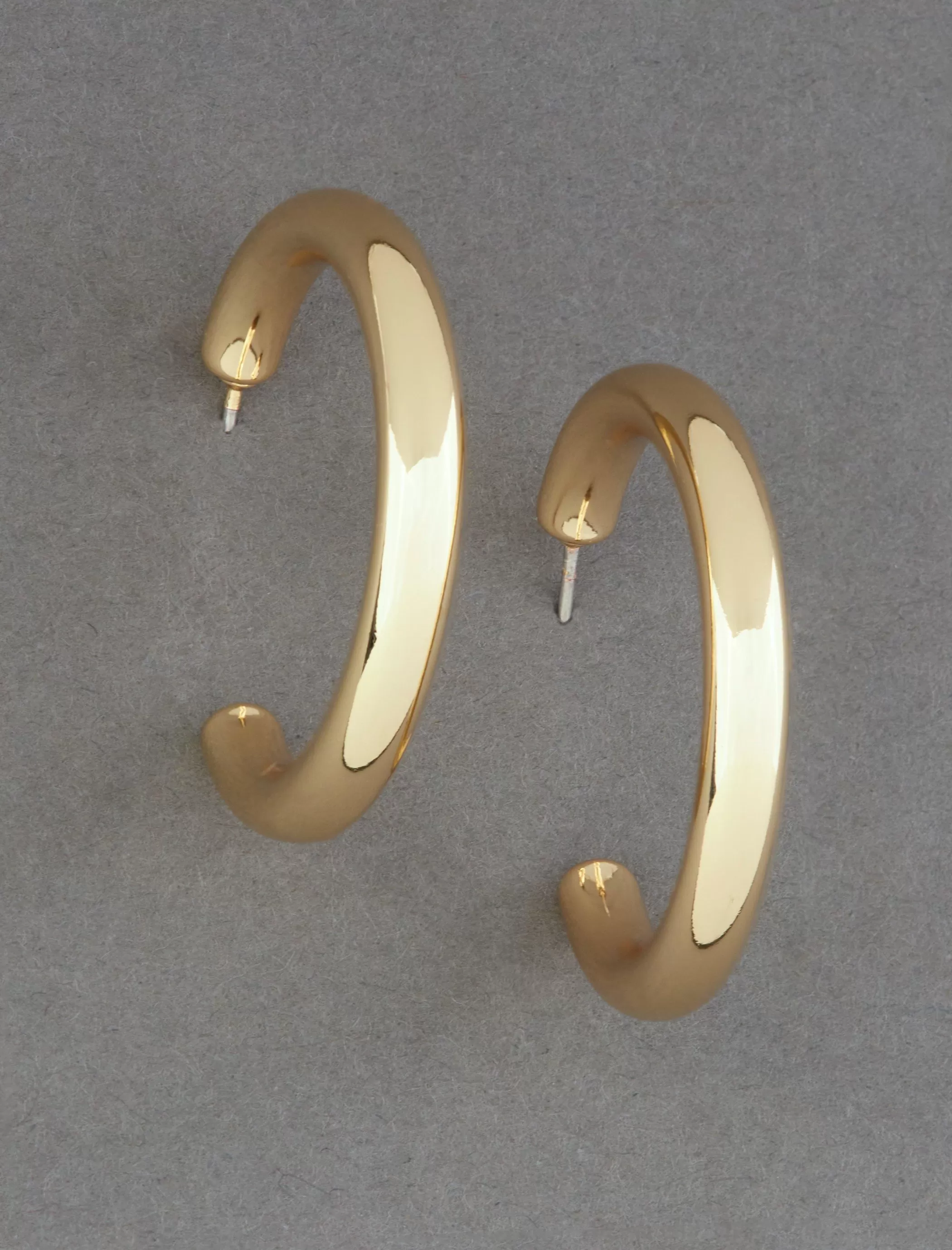 Lucky Brand Jewelry*high shine hoop earring gold