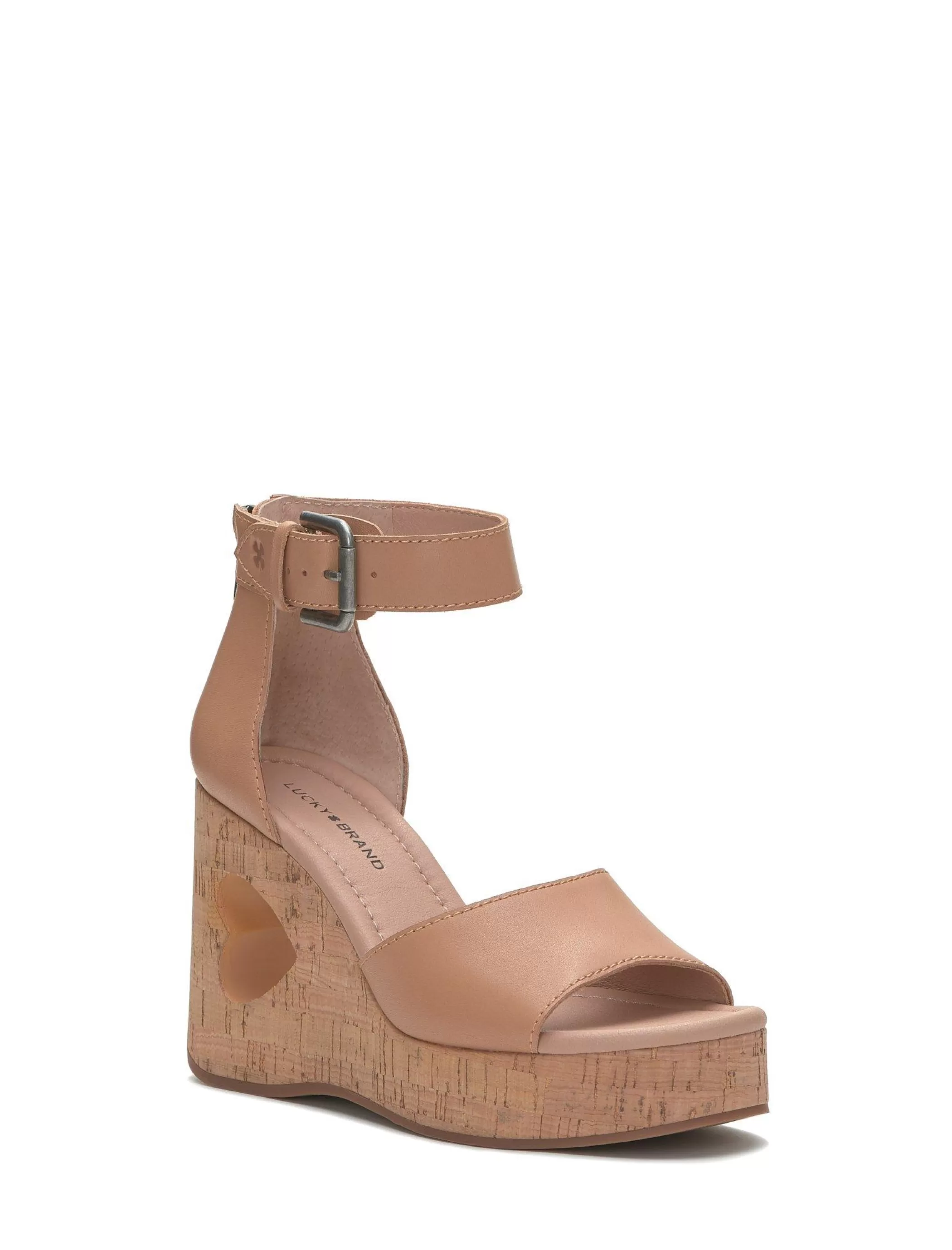 Lucky Brand Shoes*himmy cork wedge medium dark brown