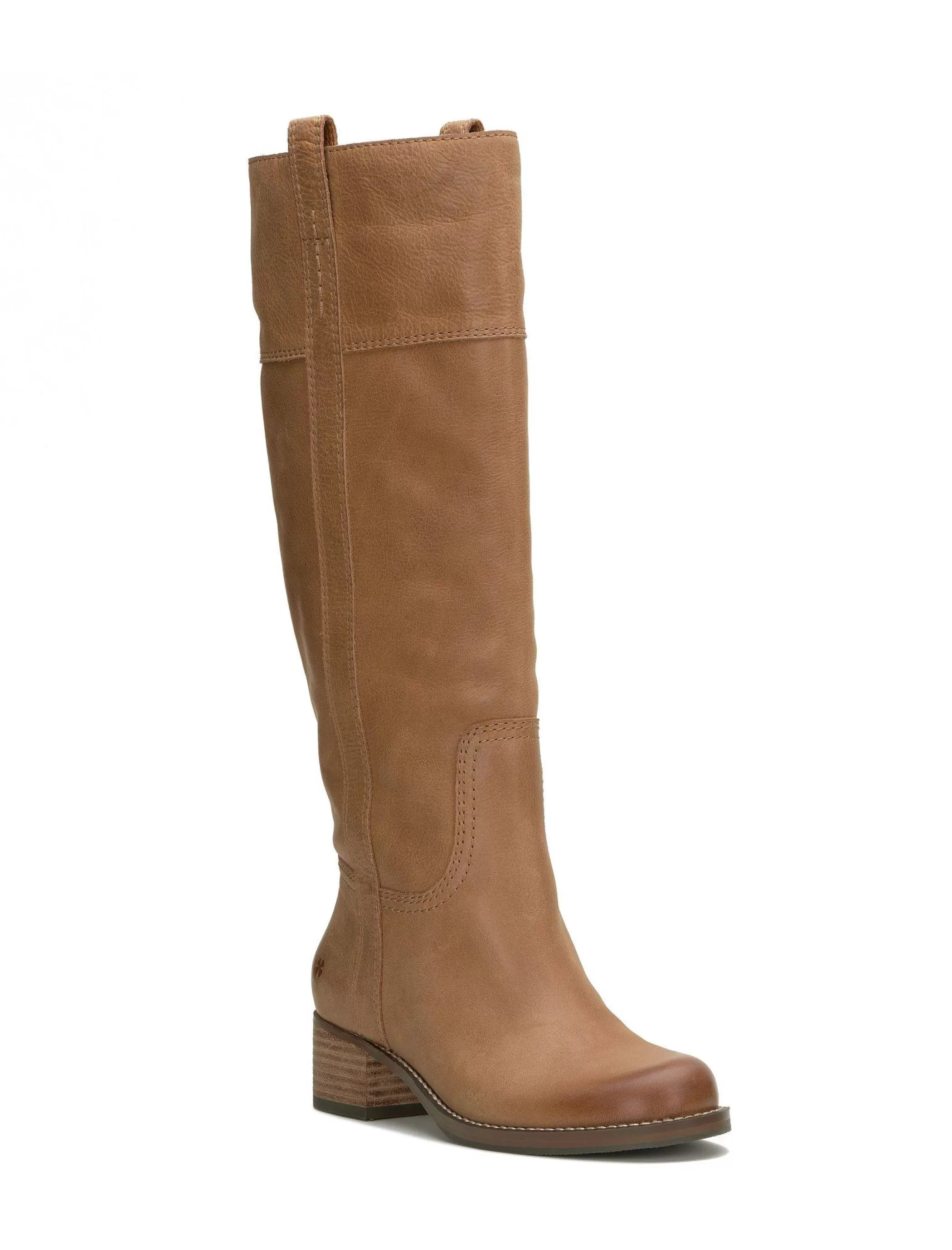 Lucky Brand Shoes*hybiscus leather knee high boot light brown