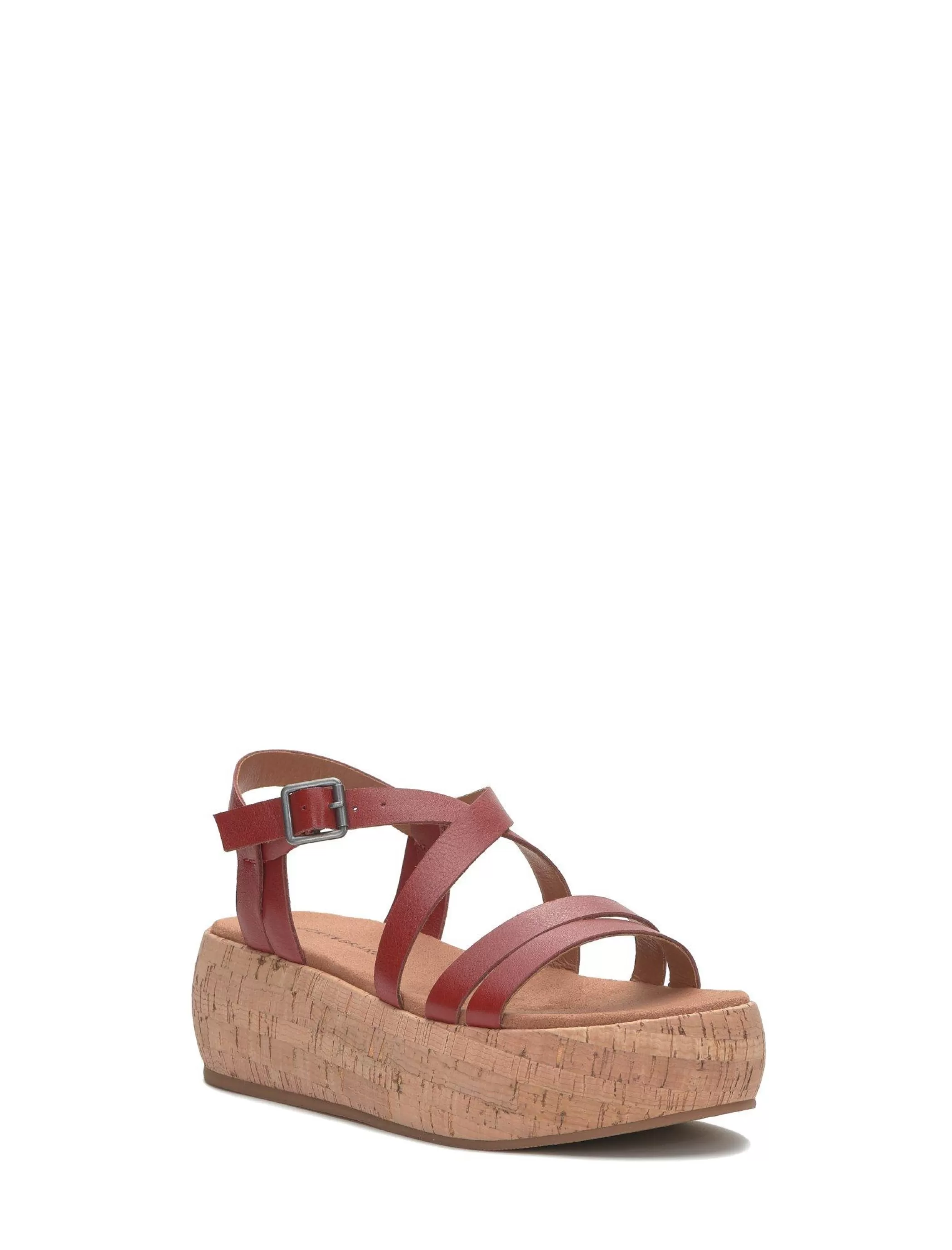 Lucky Brand Shoes*jacobean cork platform sandal light red