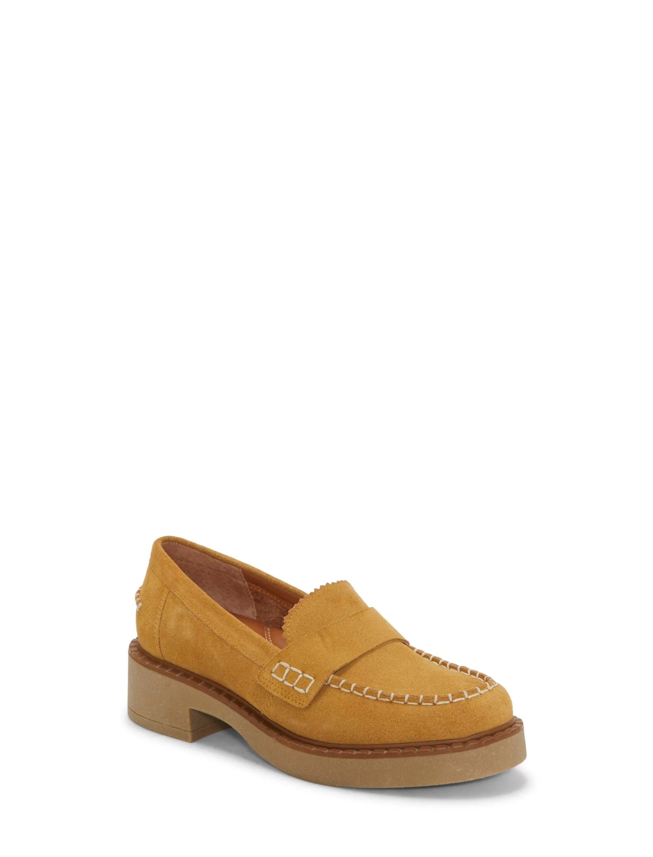 Lucky Brand Shoes*larissah suede loafer open brown/rust