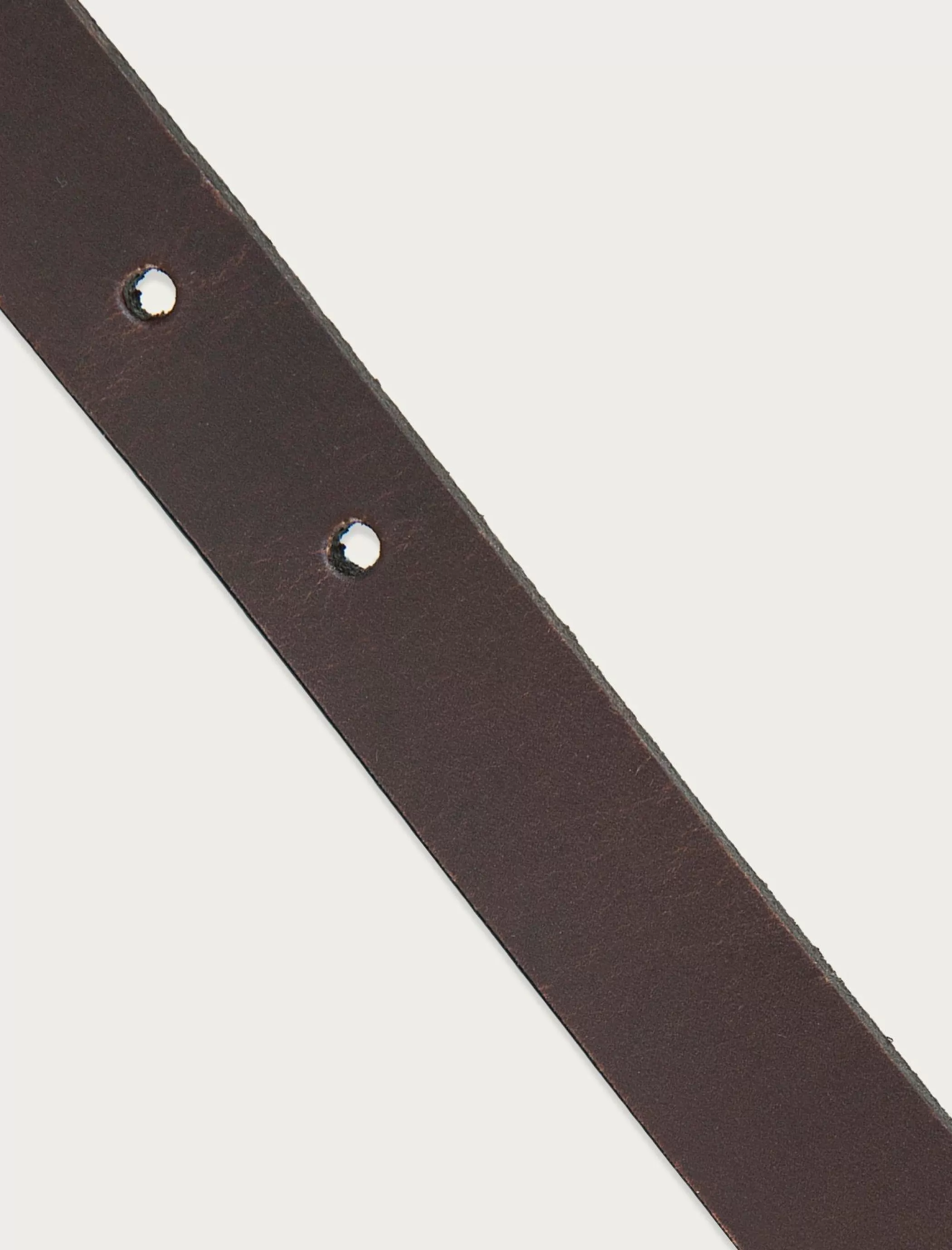 Lucky Brand Belts*leather belt with western buckle set dark brown