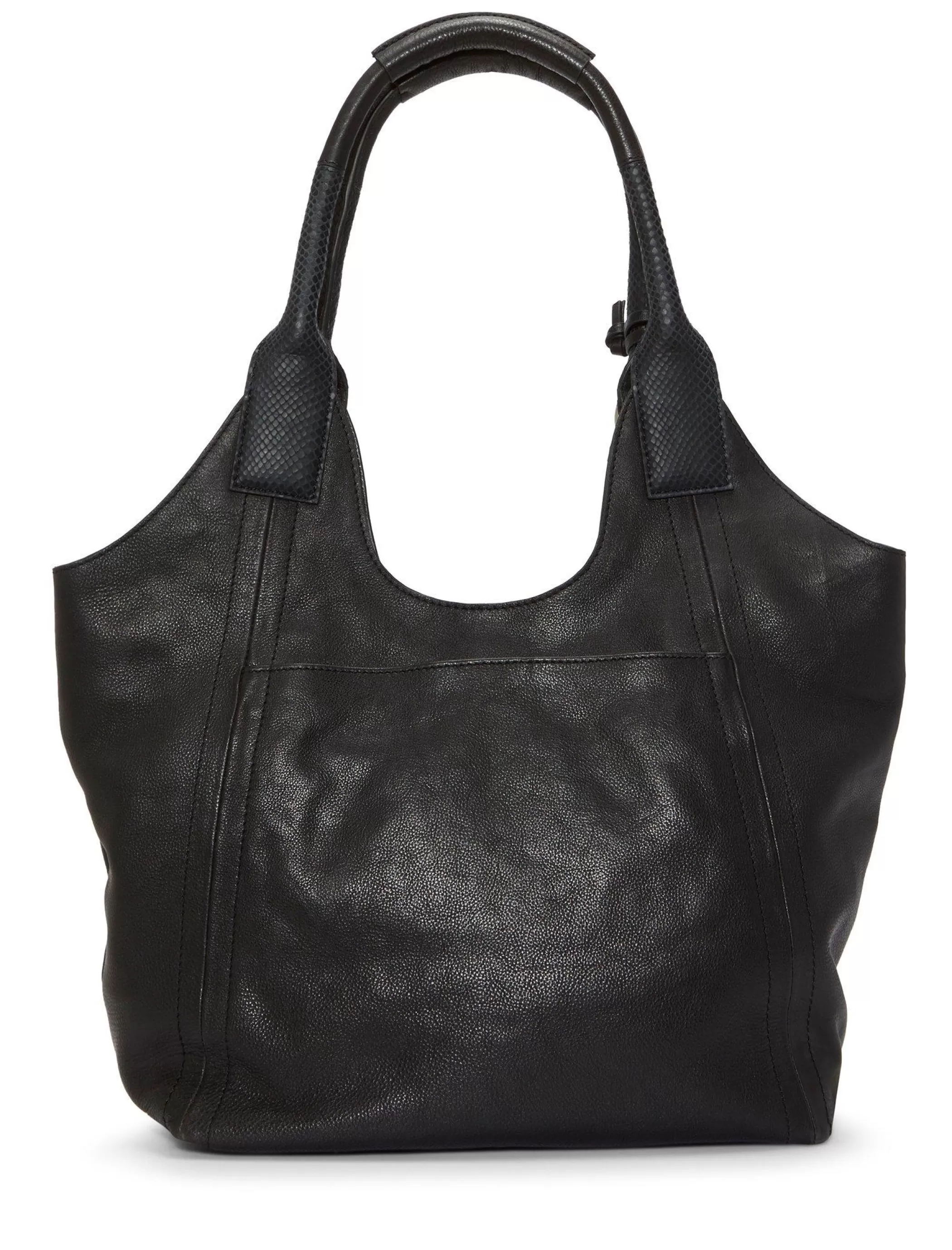 Lucky Brand Handbags*love beaded leather tote black