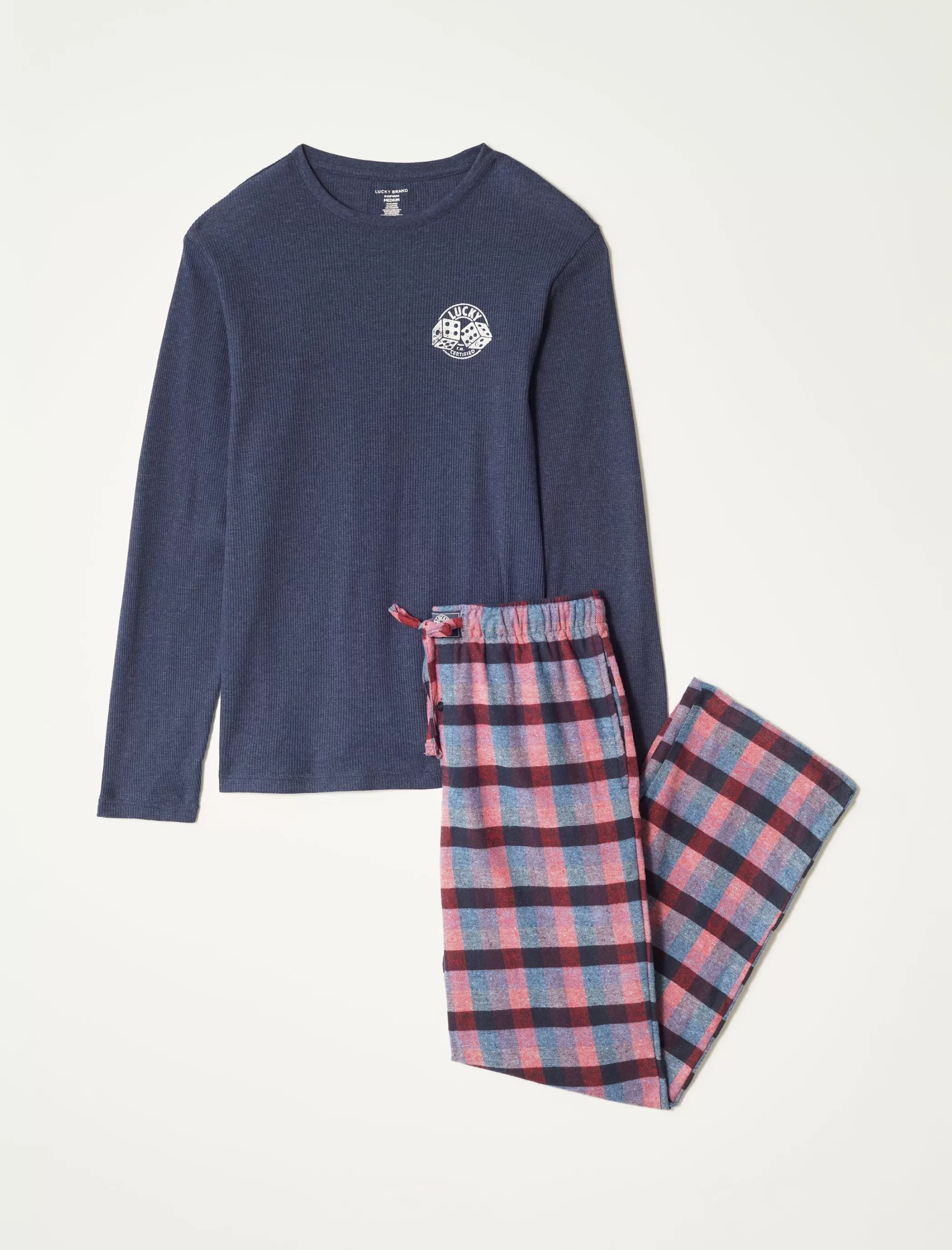 Lucky Brand Underwear & Sleepwear | Loungewear*l/s thermal crew & flannel pant giftset multi