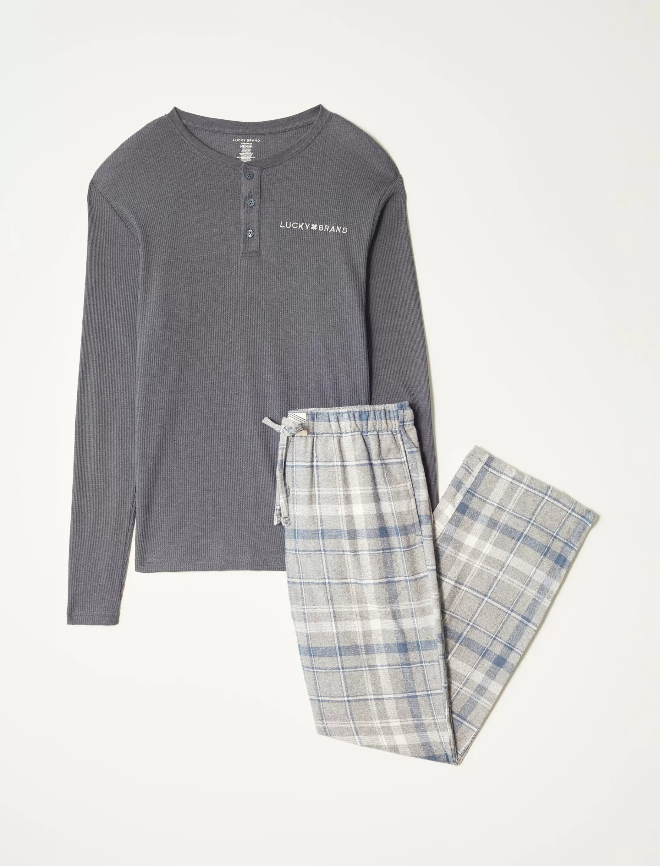 Lucky Brand Underwear & Sleepwear | Loungewear*l/s thermal henley & flannel pant giftset multi